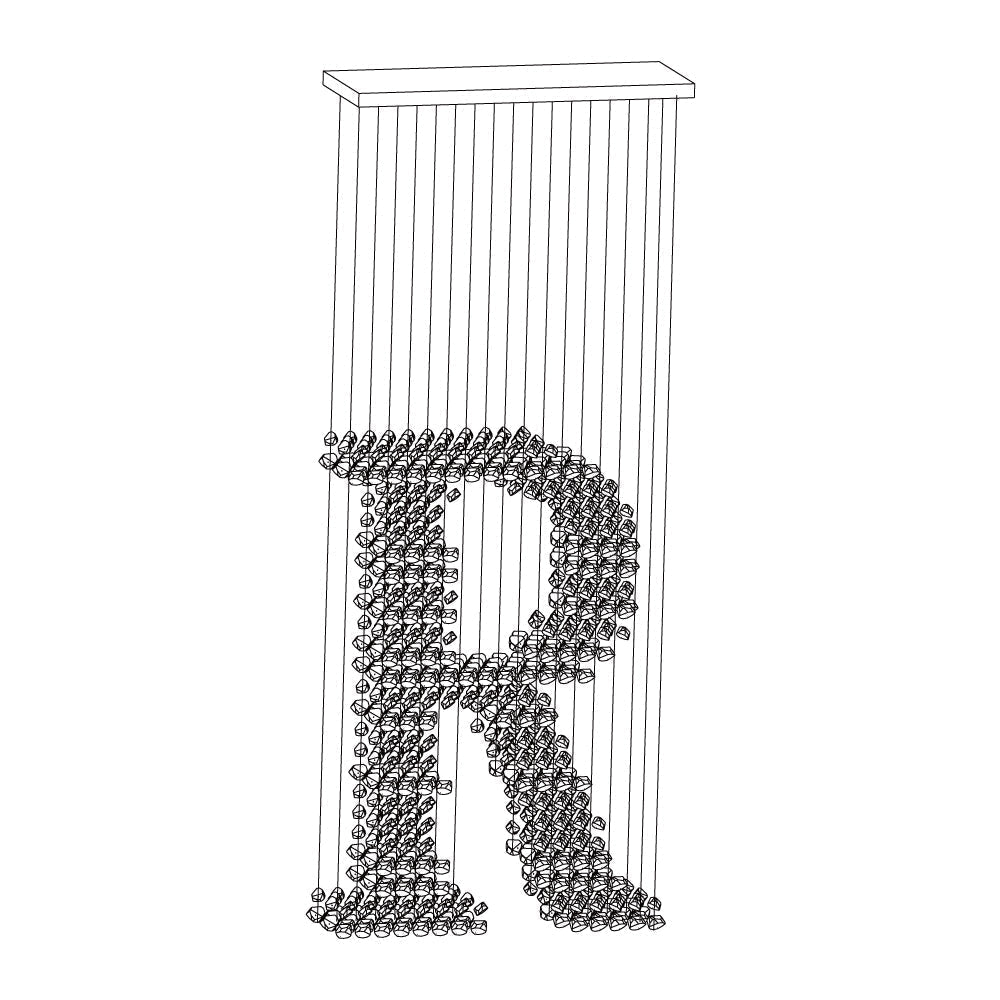 Charcoal Chandelier M to R