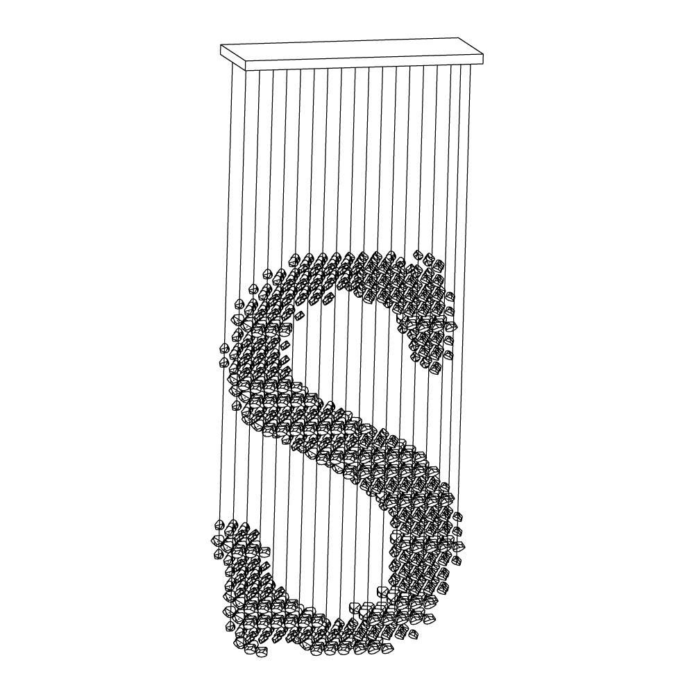Charcoal Chandelier S to Z