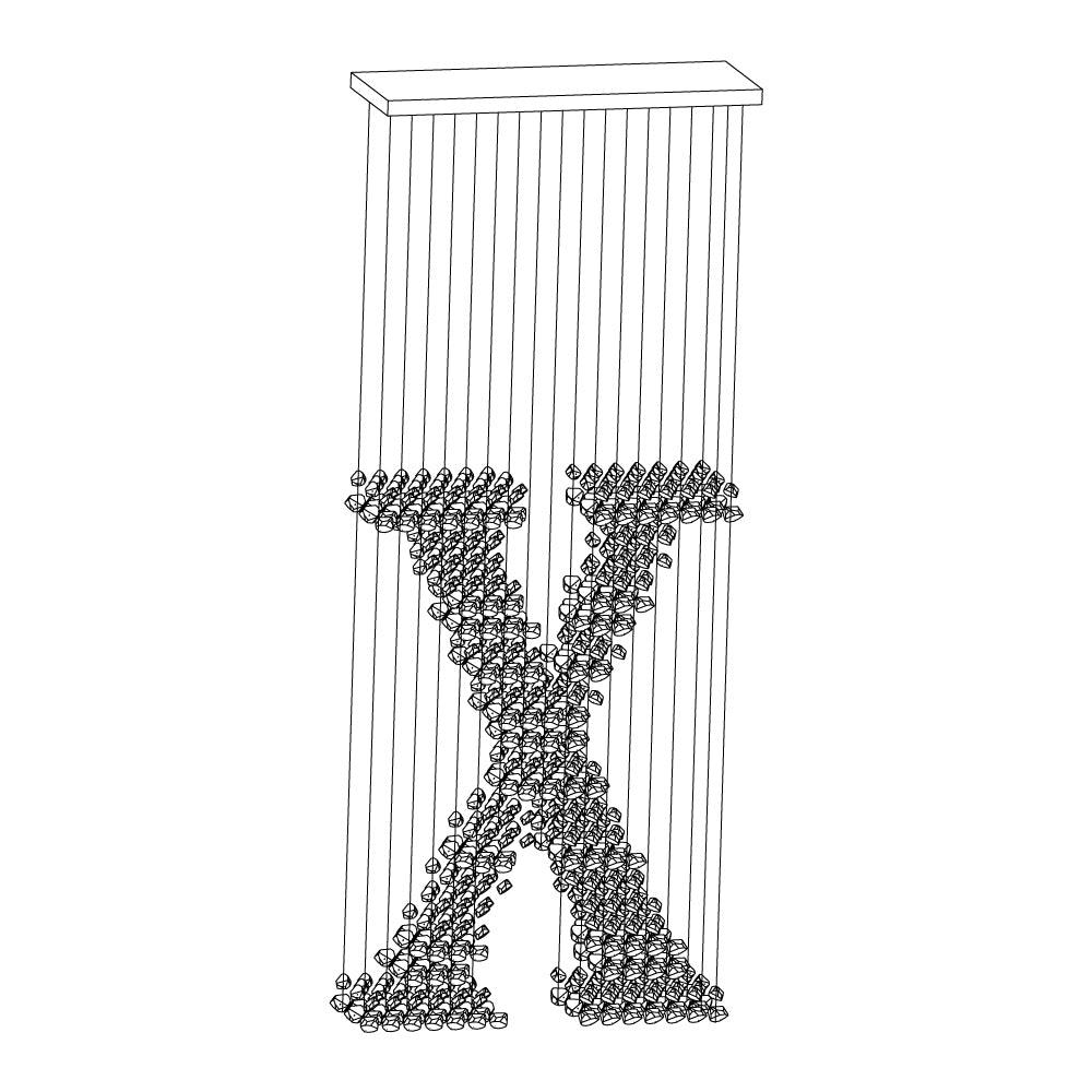 Charcoal Chandelier S to Z