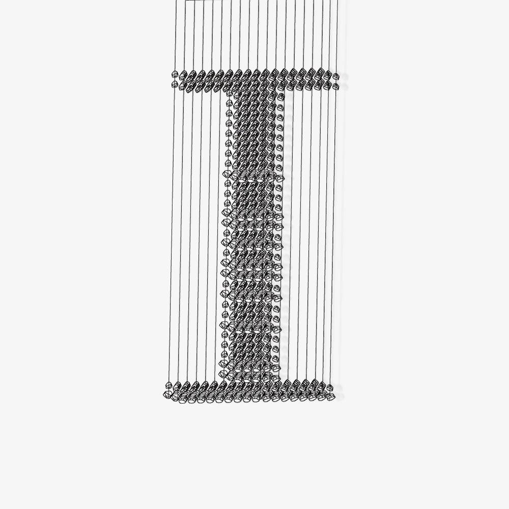 Charcoal Chandelier I