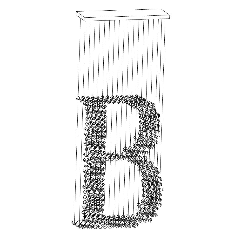 Charcoal Chandelier B