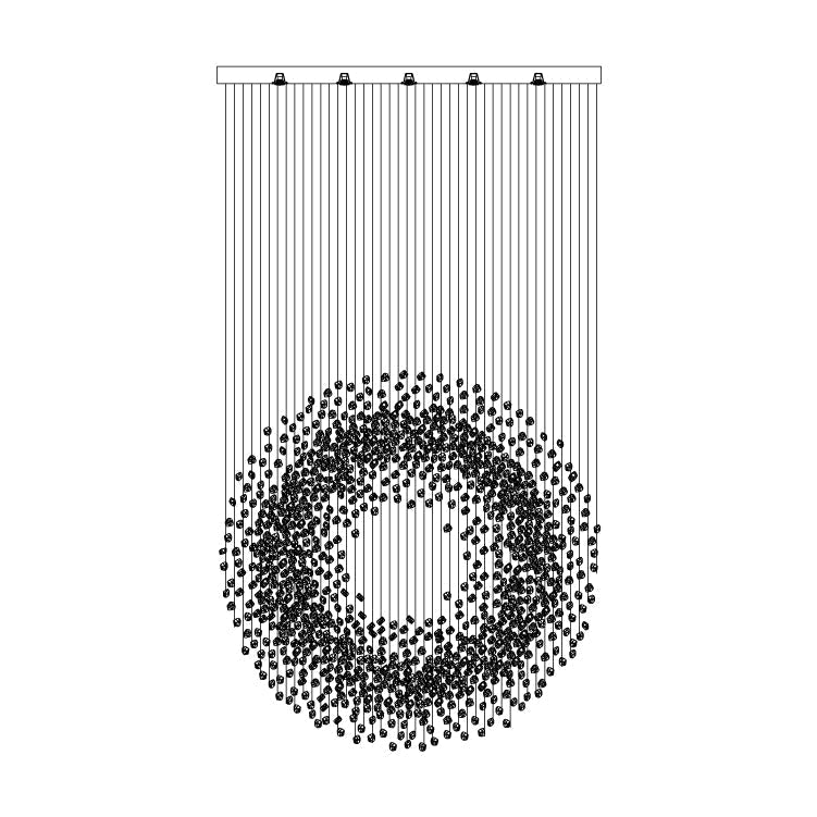 Charcoal Chandelier
