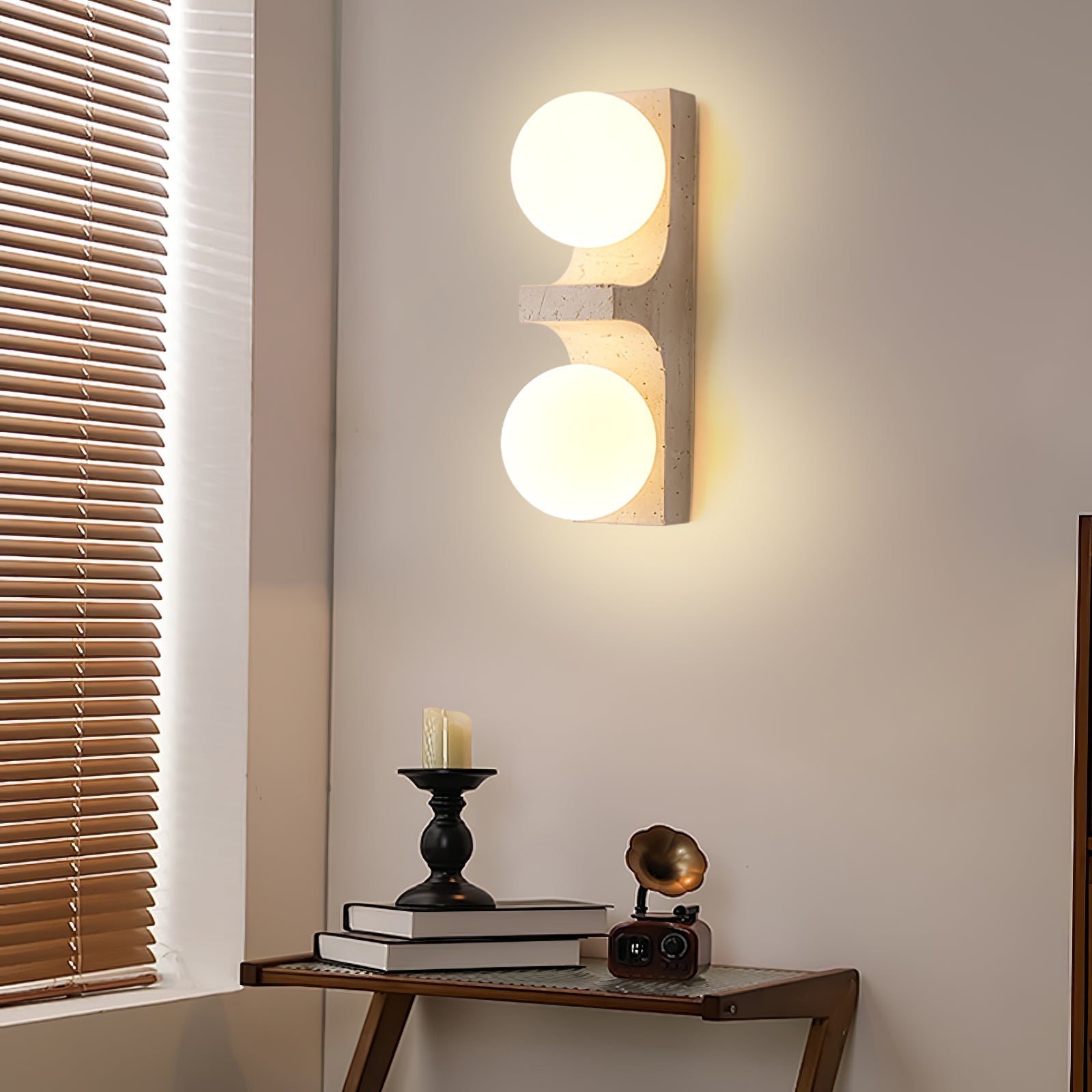 Cirra Travertine Wall Sconce