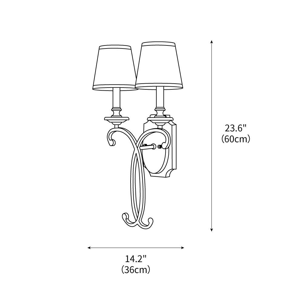 Coby Candle Wall Light 14.2