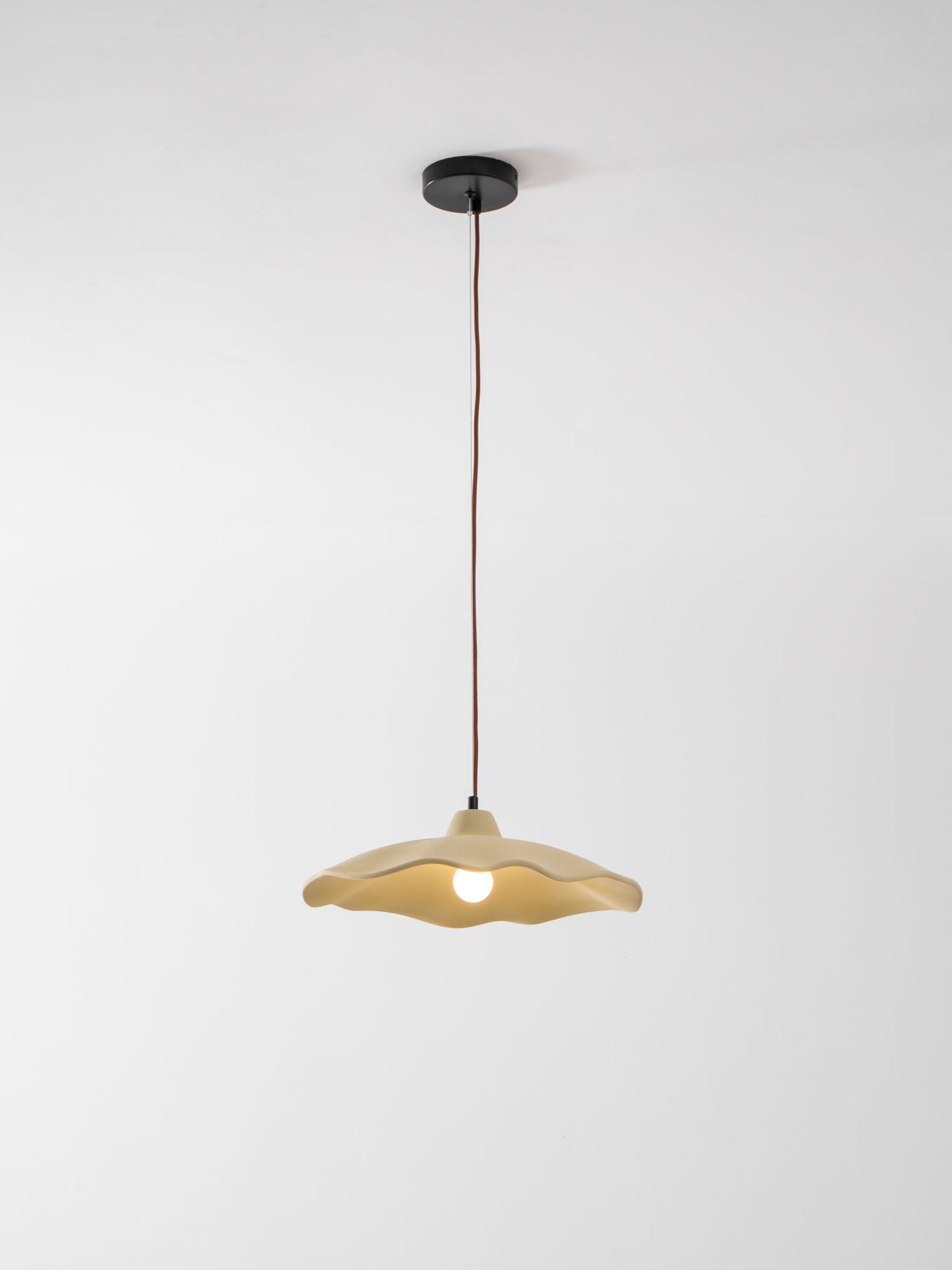 Concrete Petal Pendant Light