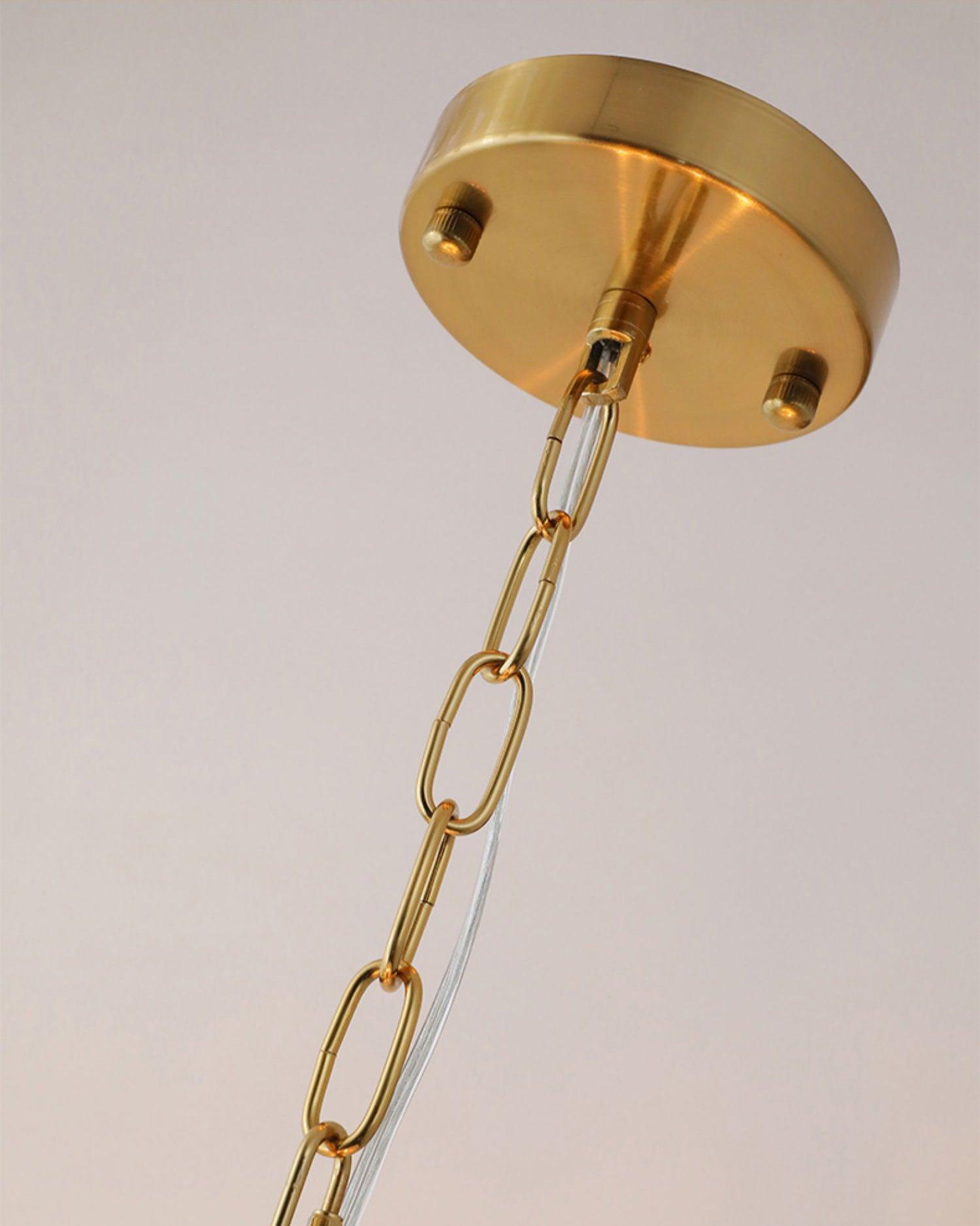 Contemporary Leaves Glass Chandelier