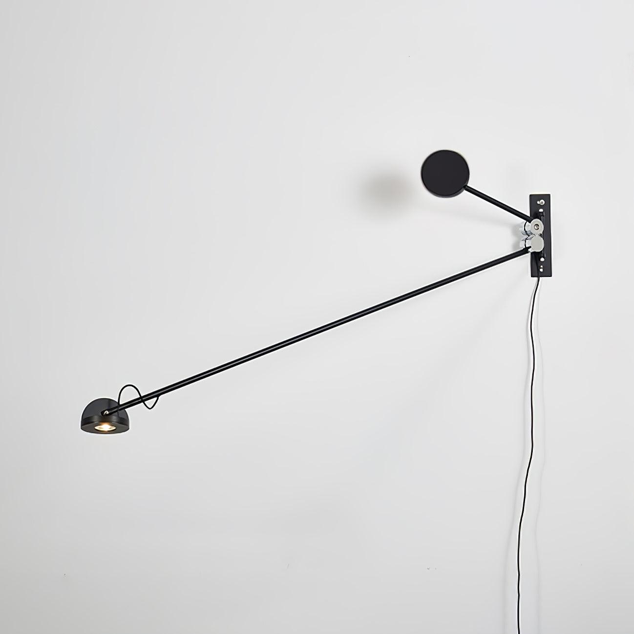Precision Movement Wall Light - Black Wall Lamp, Bedroom Wall Sconce, Metal, W 124cm x H 20cm