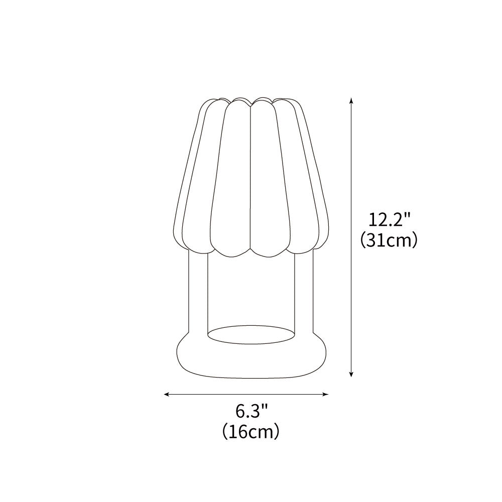 Coral Ice Cream Table Lamp 6.3