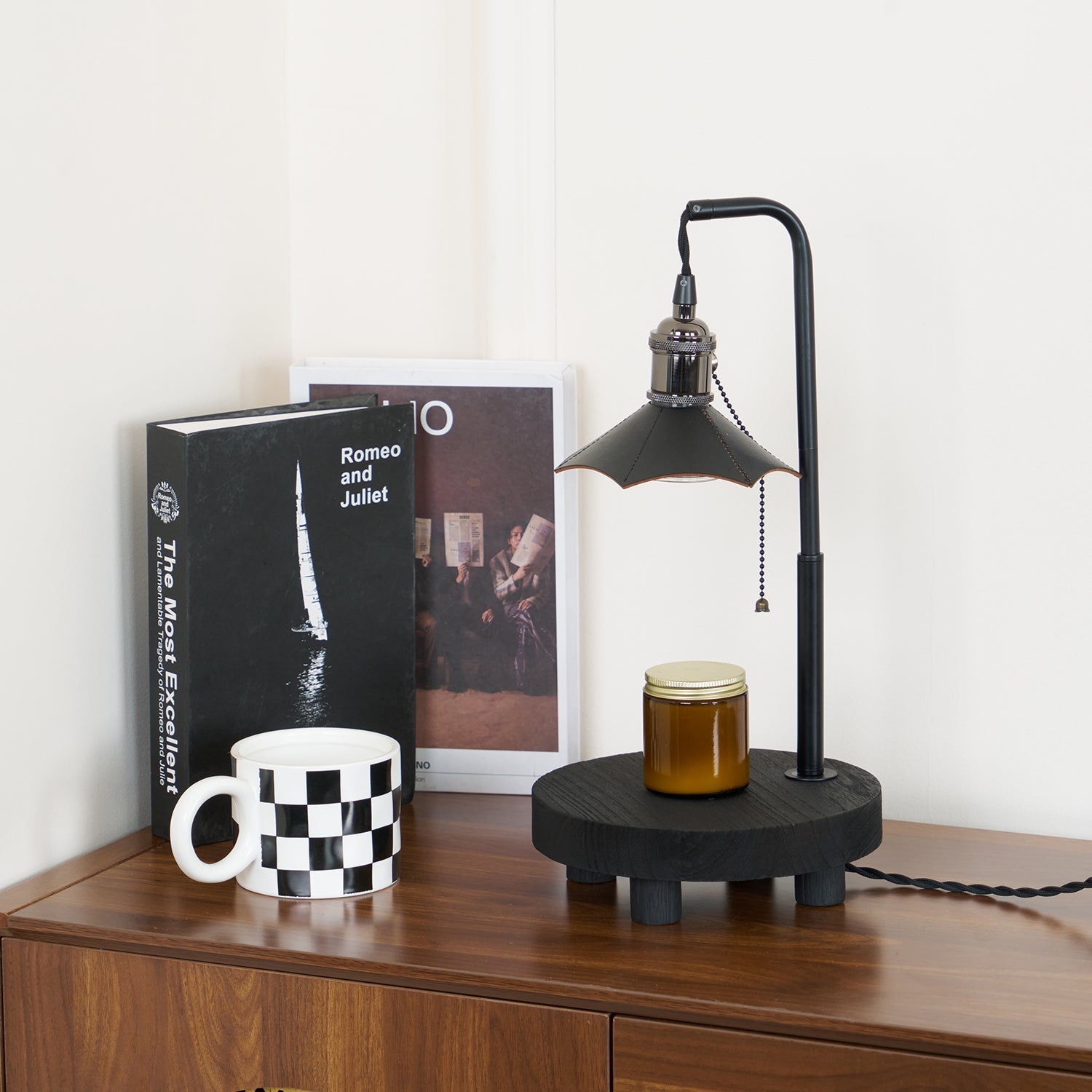 Cordero Wooden Stool Table Lamp 7.9