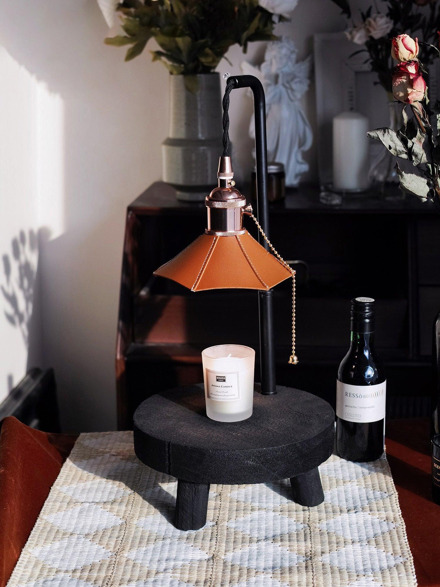 Cordero Wooden Stool Table Lamp 7.9