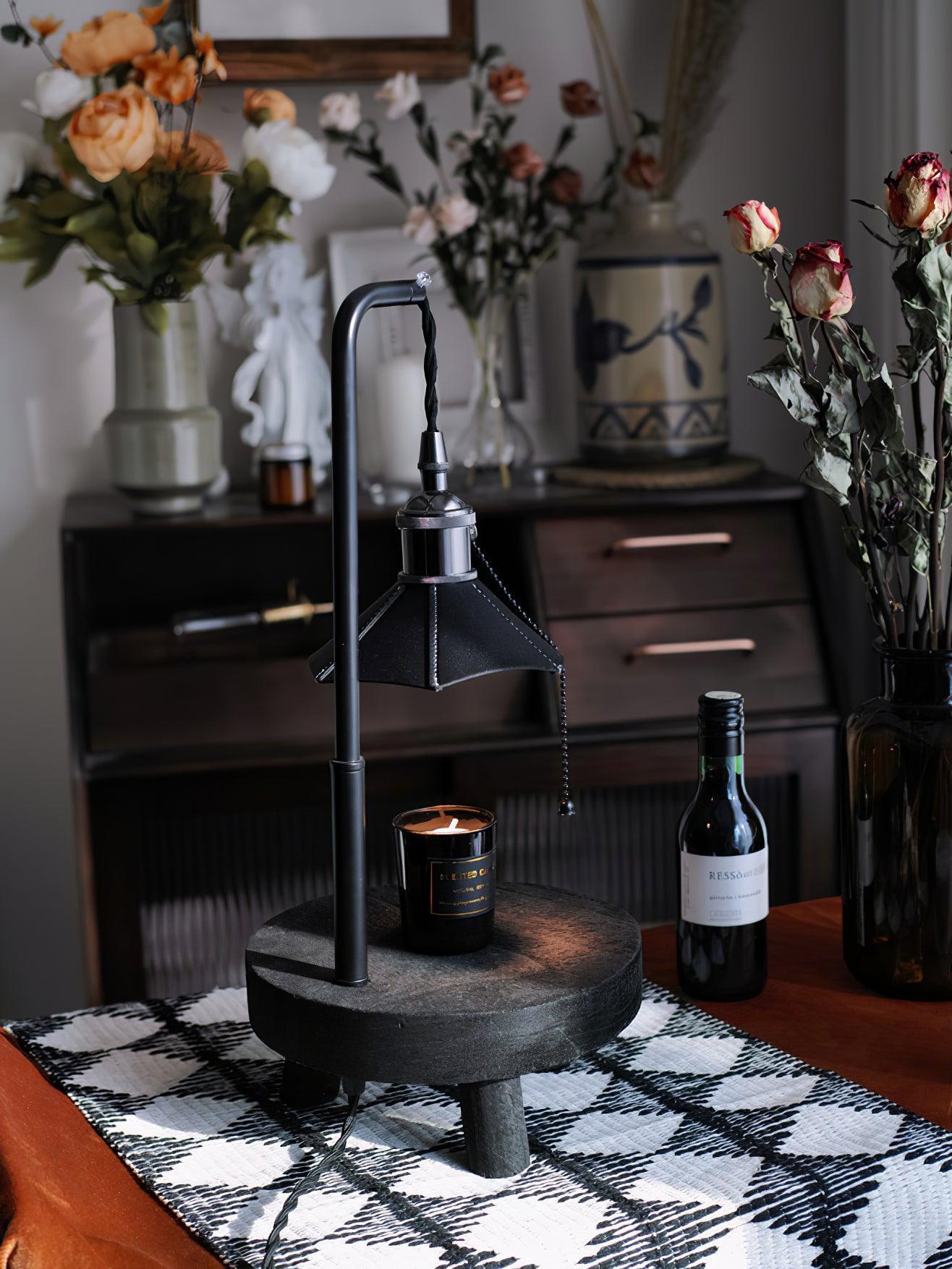 Cordero Wooden Stool Table Lamp 7.9