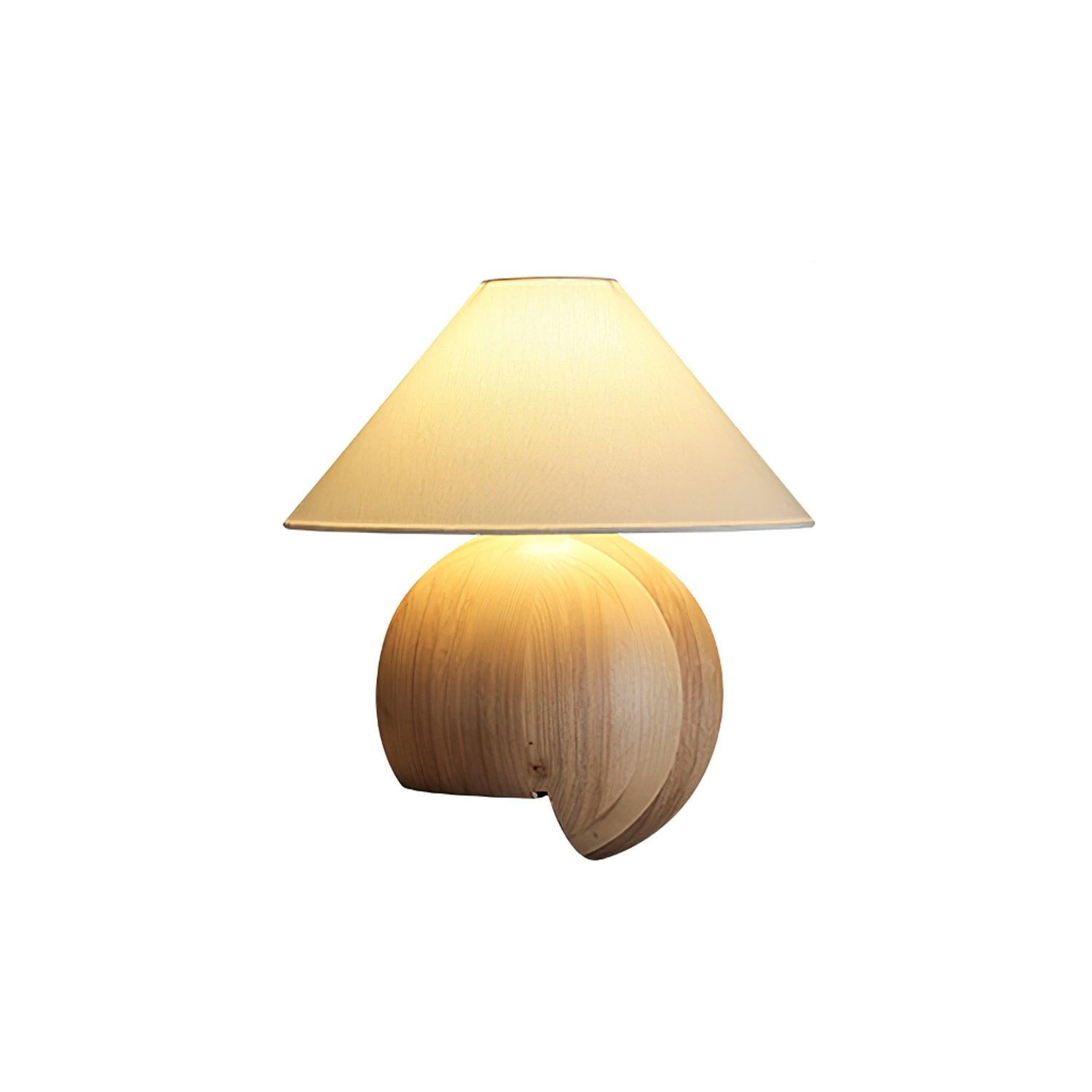 Corner Log Table Lamp 13.8