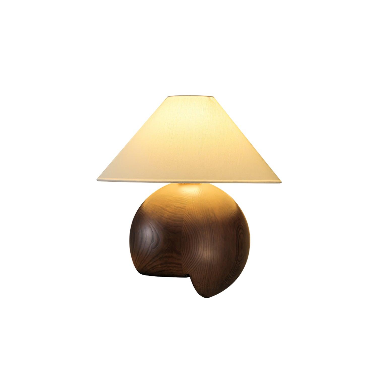 Corner Log Table Lamp 13.8