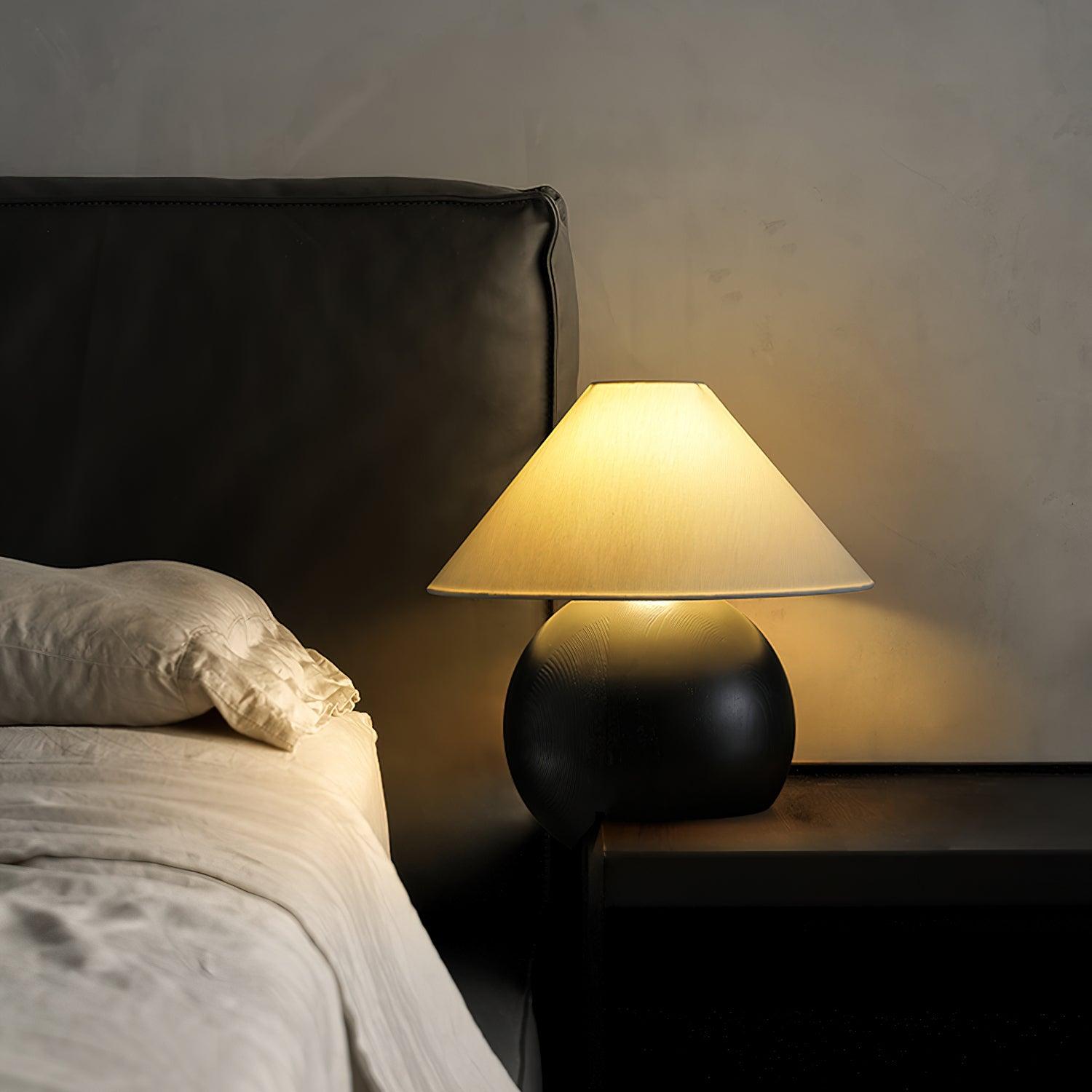 Corner Log Table Lamp 13.8