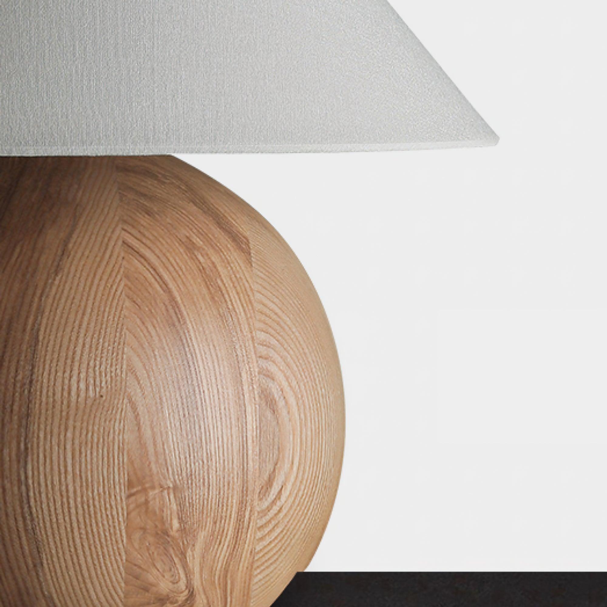 Corner Log Table Lamp 13.8