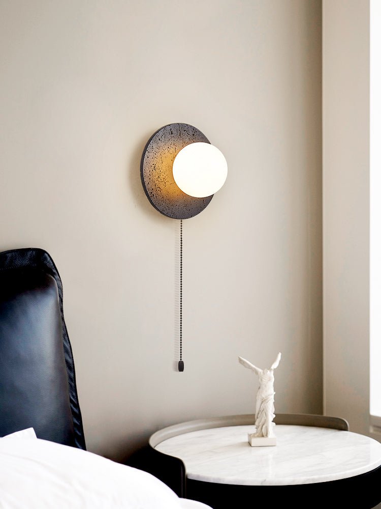 Crater Backlit Wall Sconce detail view 3