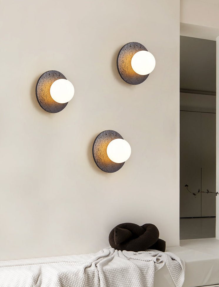 Crater Backlit Wall Sconce detail view 8