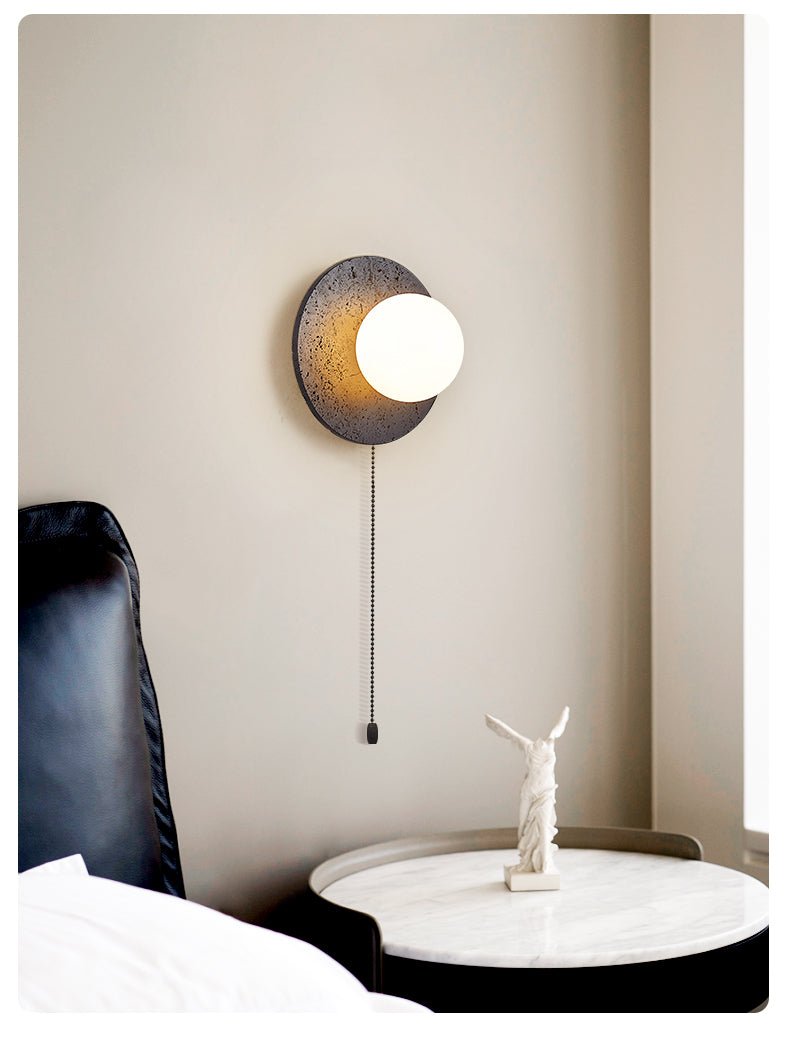 Crater Backlit Wall Sconce detail view 9