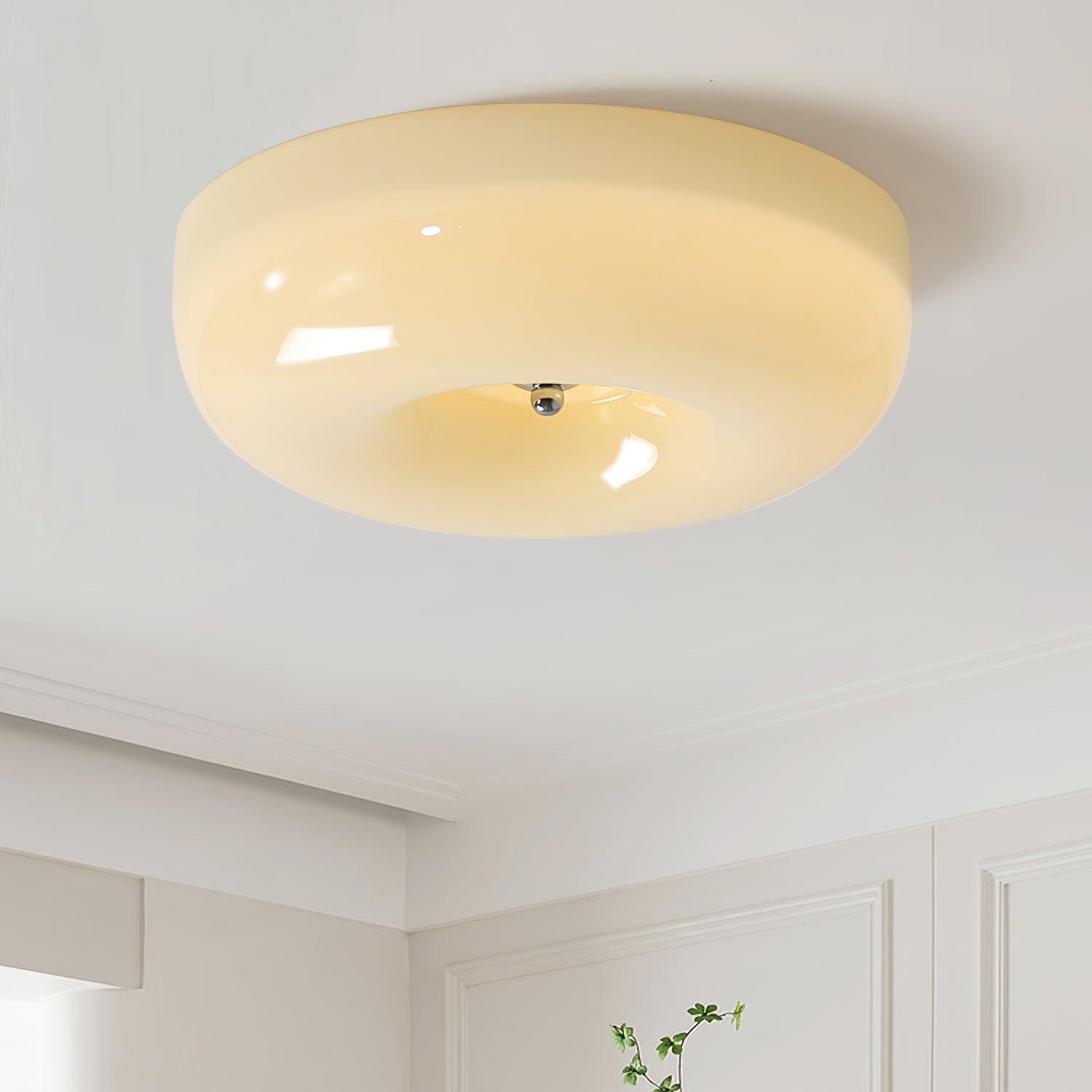 Cream Pudding Ceiling Light