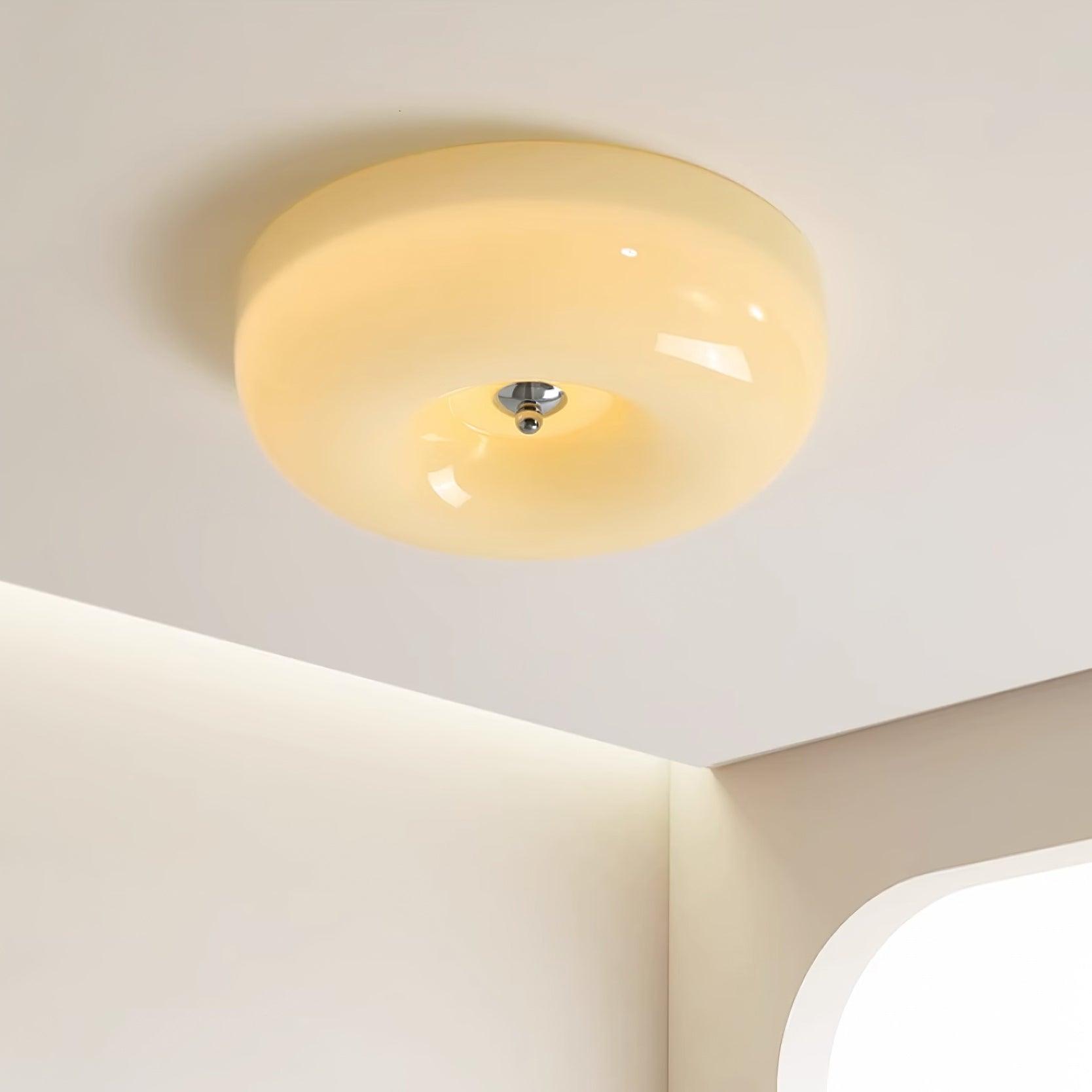 Cream Pudding Ceiling Light