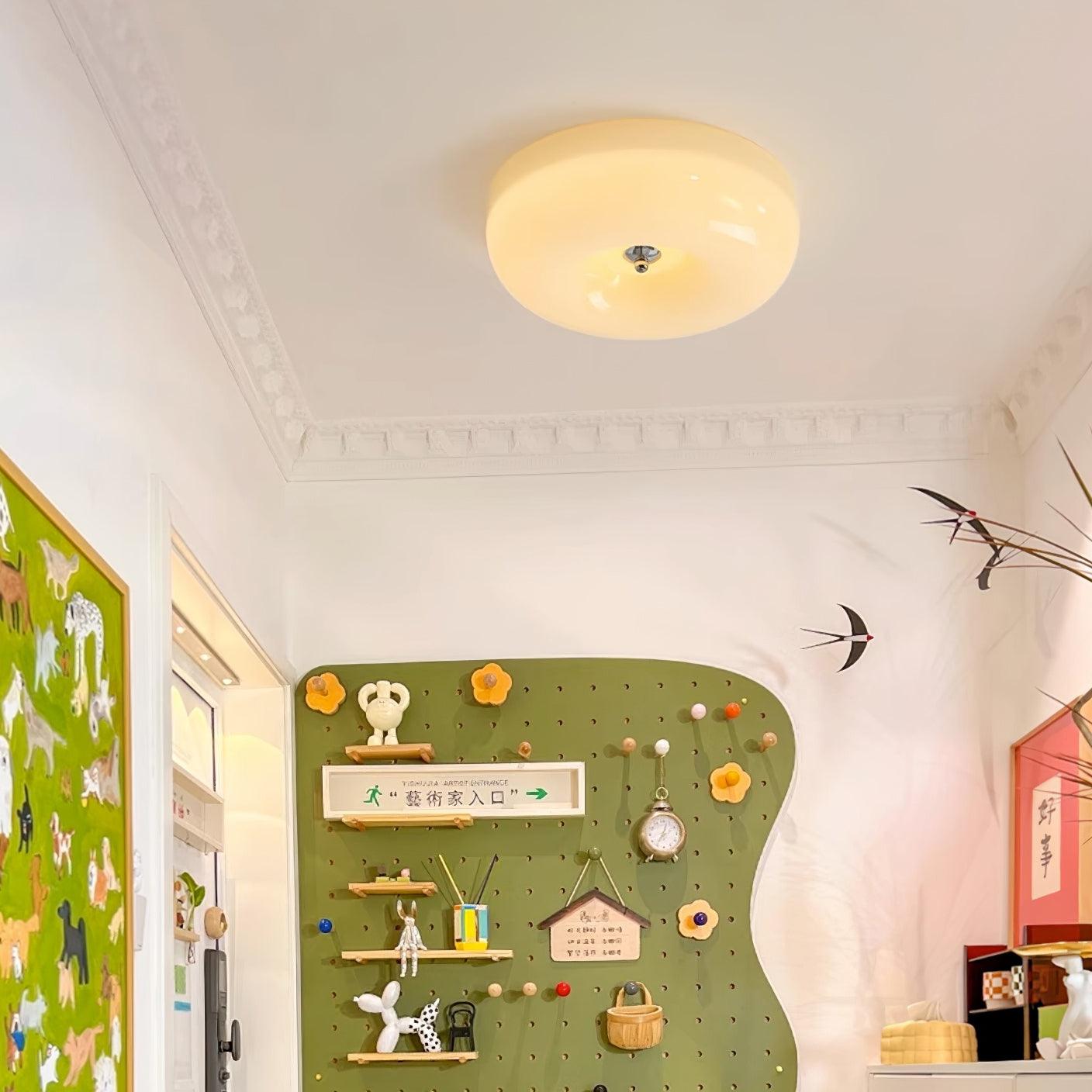 Cream Pudding Ceiling Light