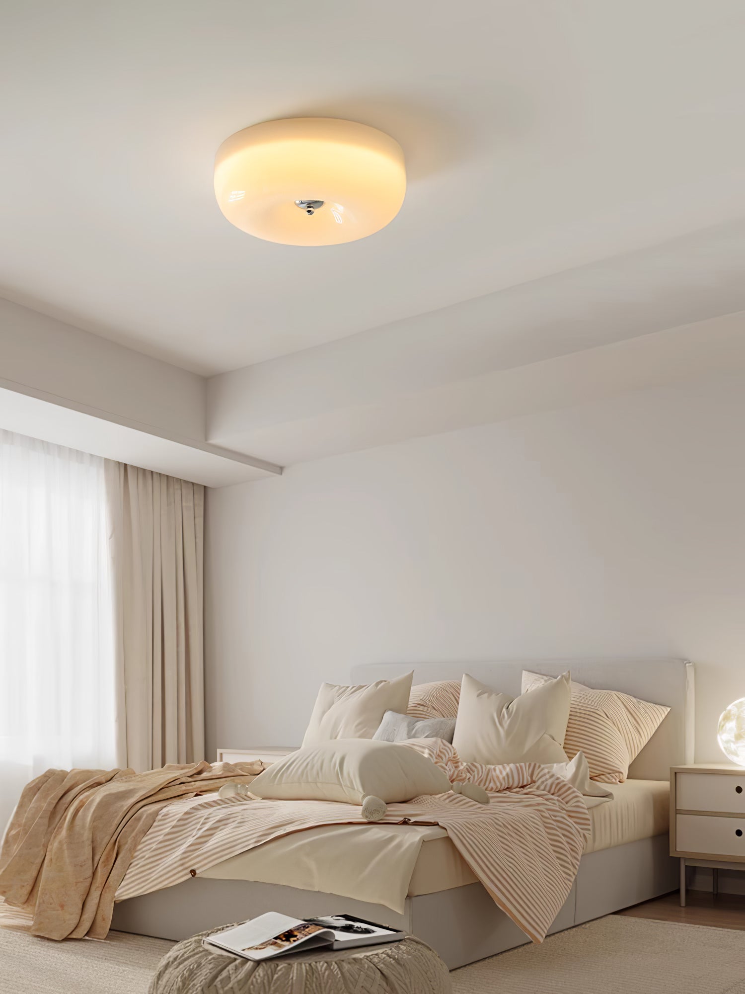Cream Pudding Ceiling Light