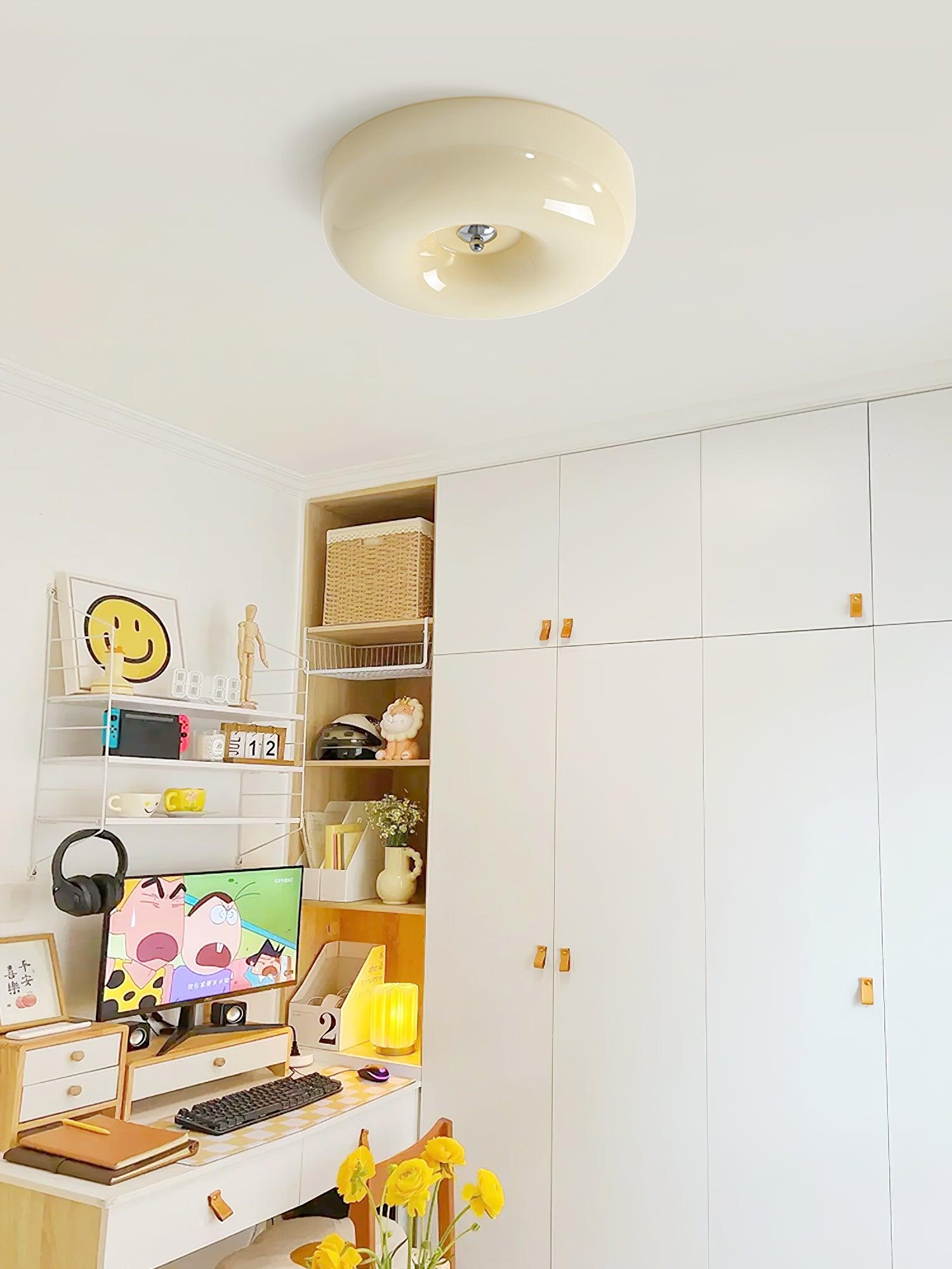 Cream Pudding Ceiling Light