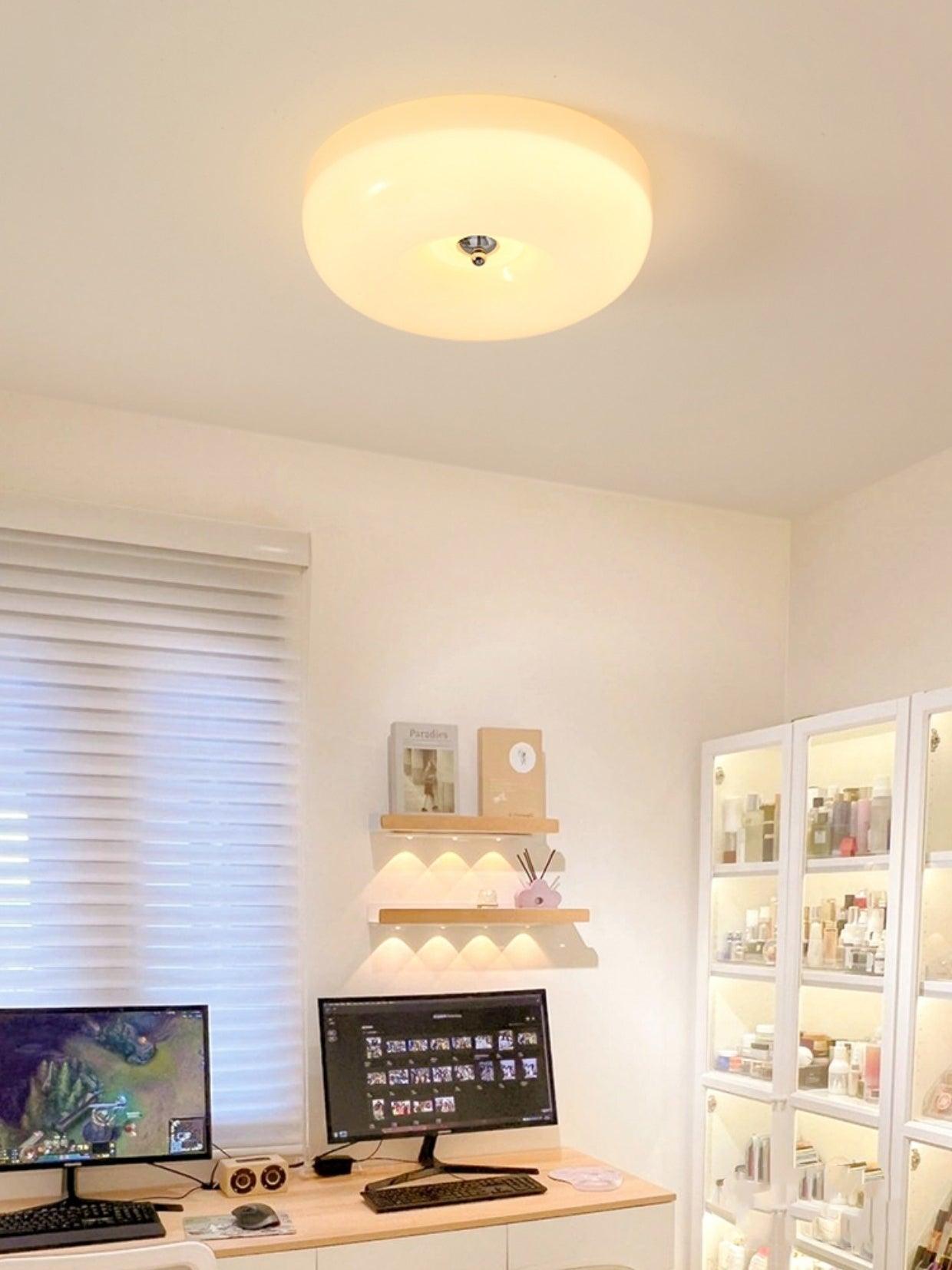 Cream Pudding Ceiling Light
