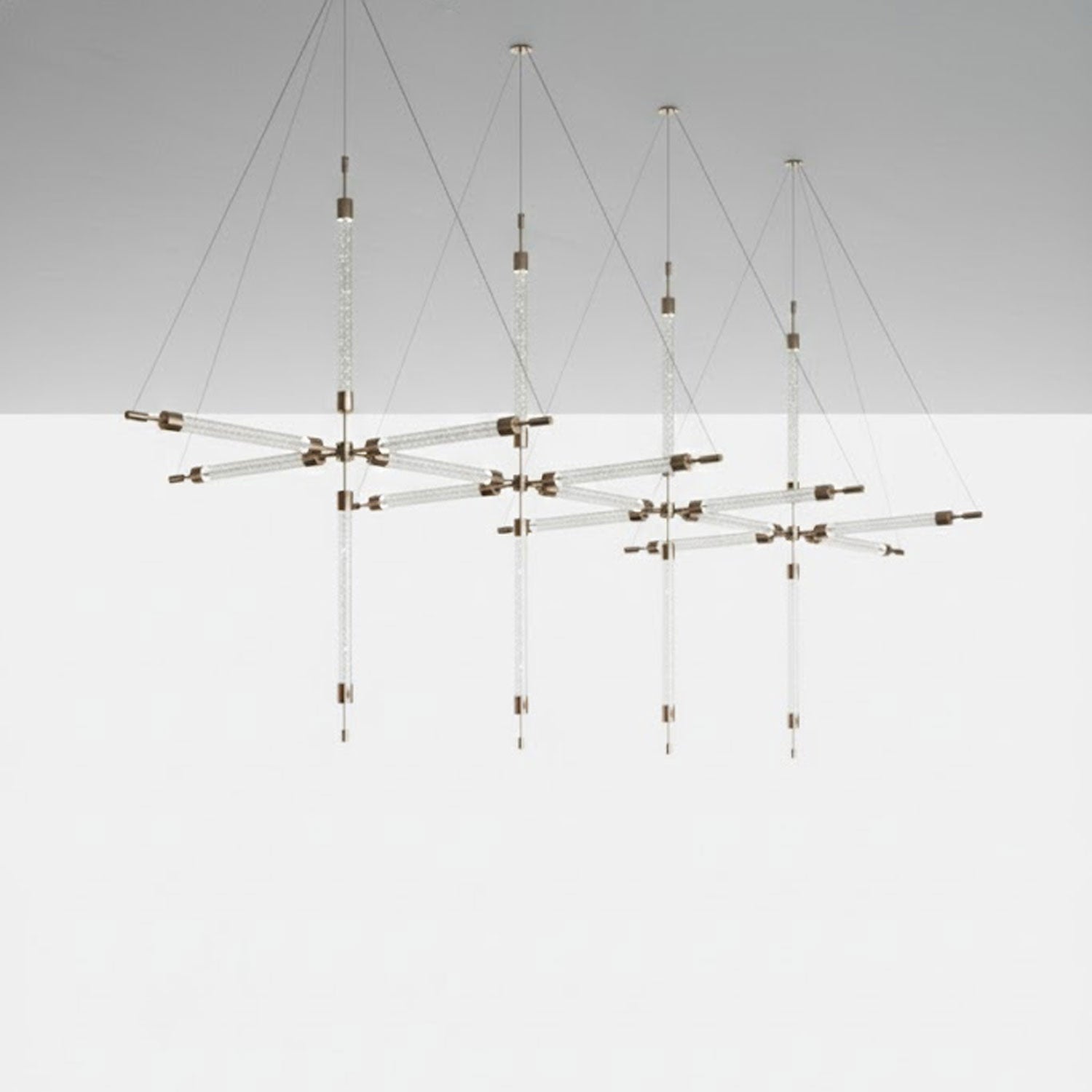 Crystal Grid Customizable Chandelier