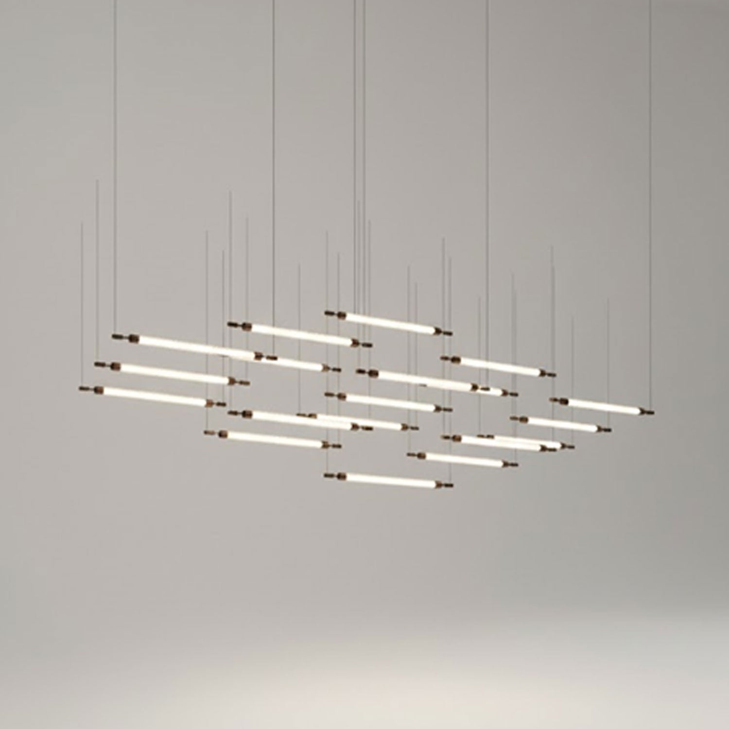 Crystal Grid Customizable Chandelier