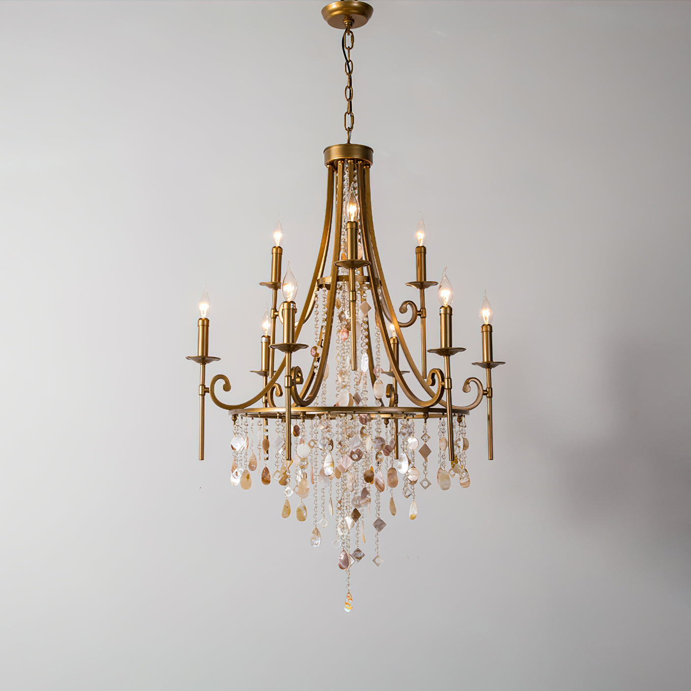 Tatum Lu x Shell Crystal Chandelier