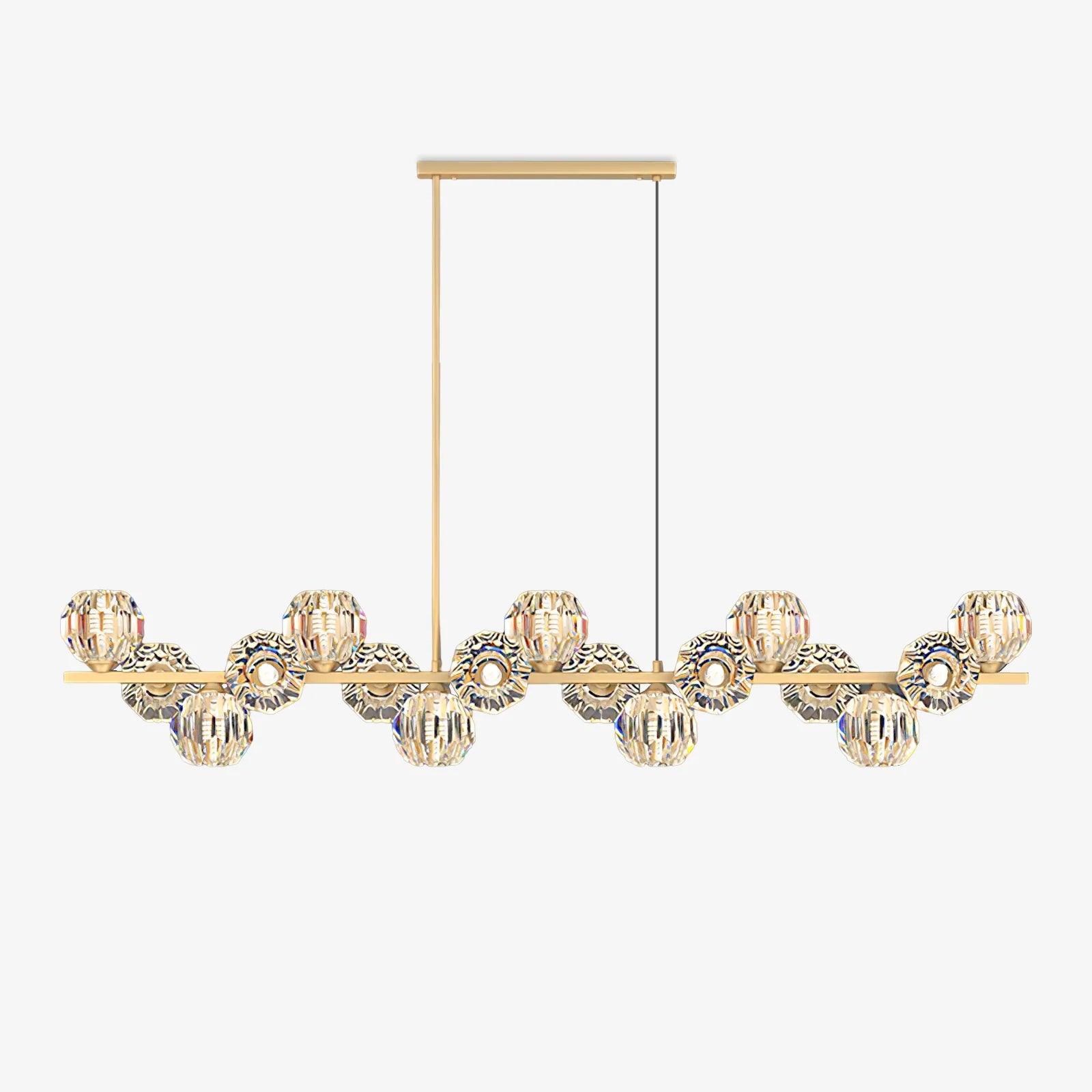 Crystal Glass Ball Chandelier