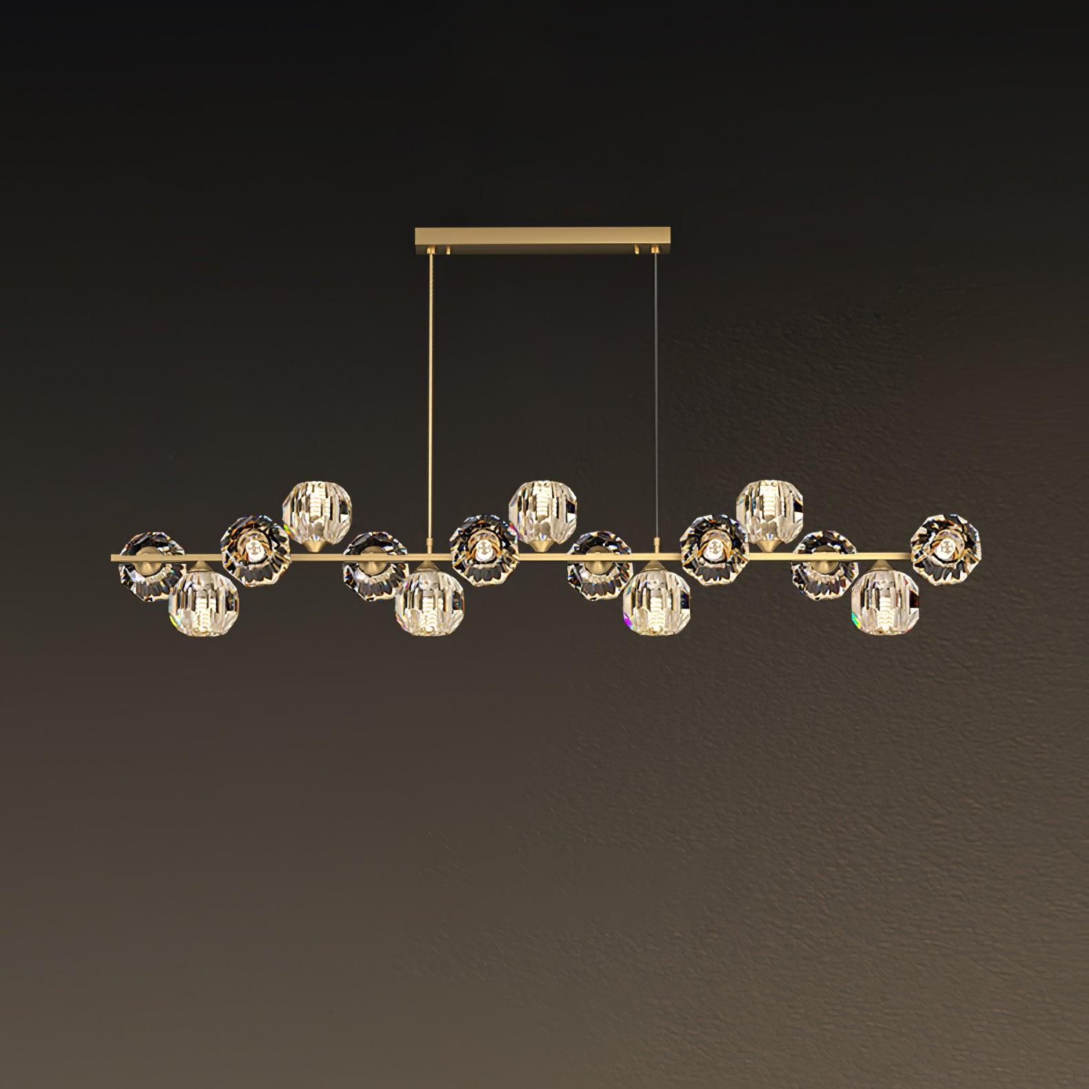 Crystal Glass Ball Chandelier