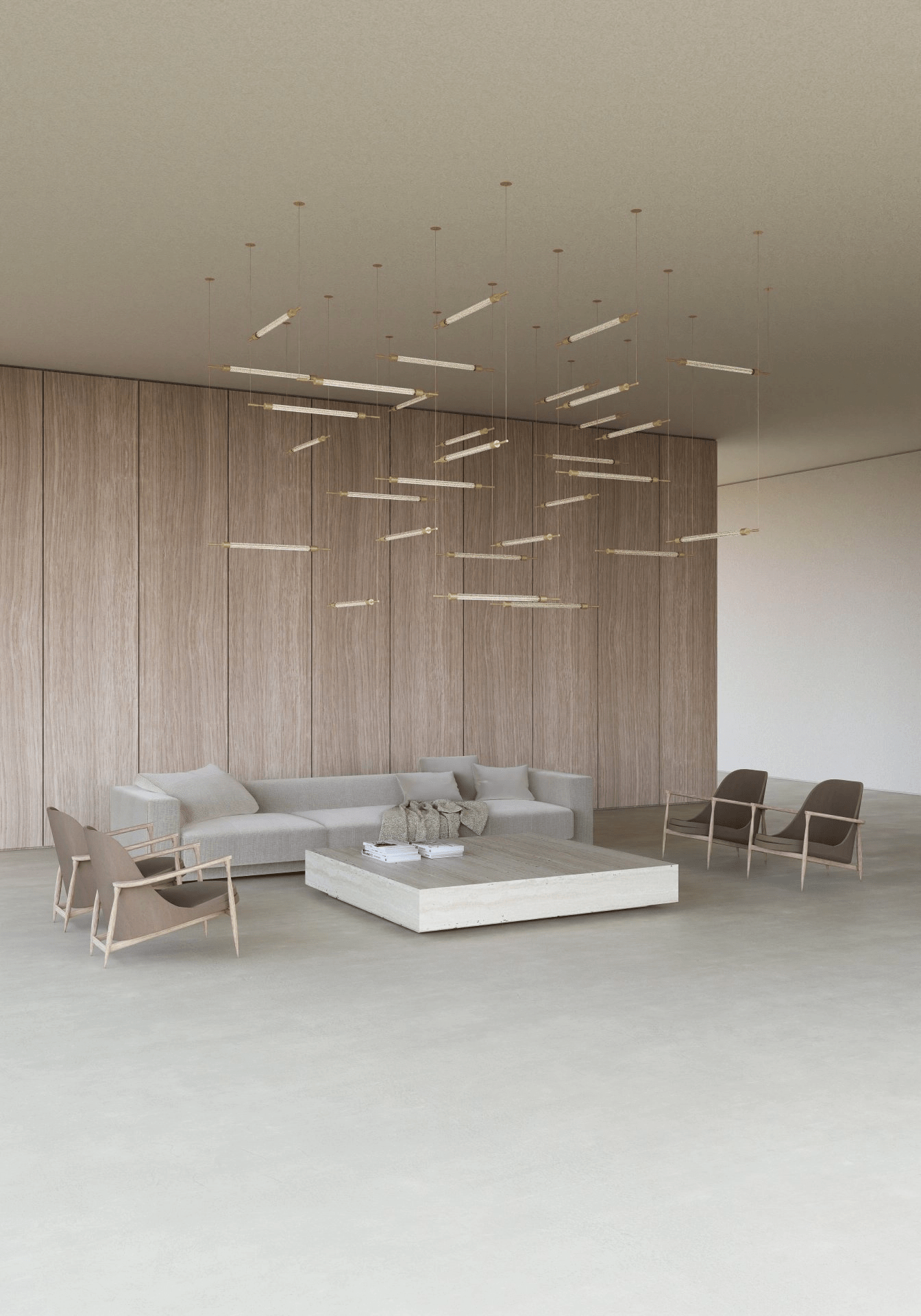 Crystal Grid Customizable Chandelier