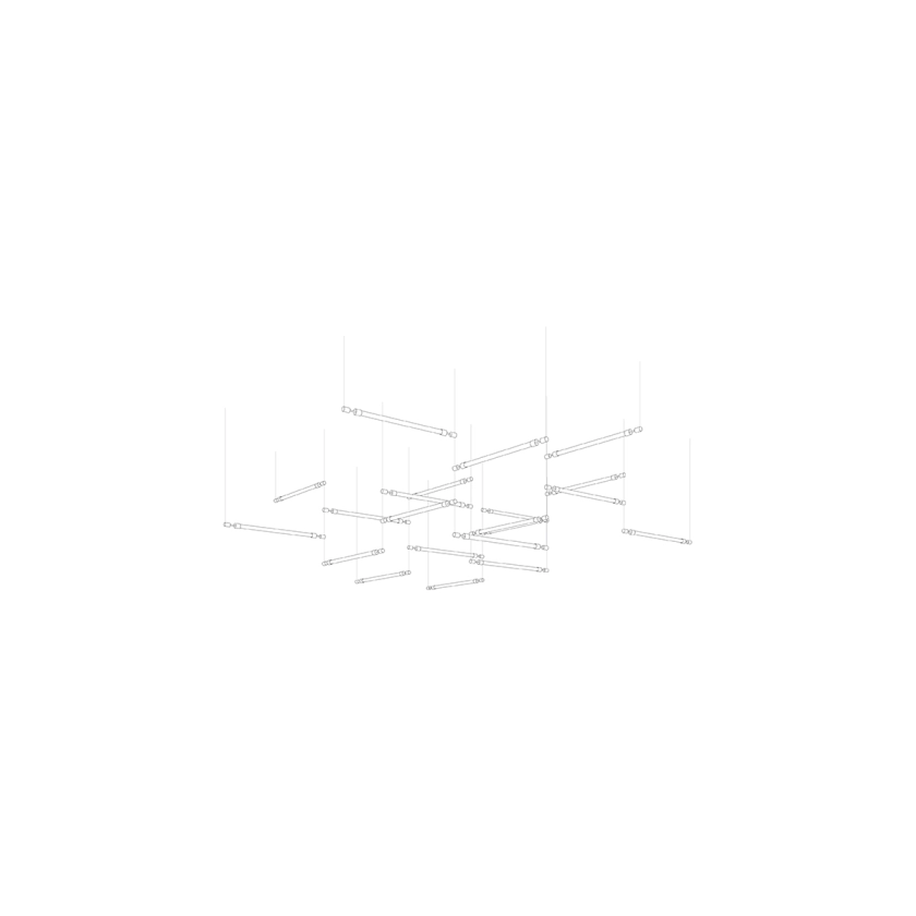 Crystal Grid Customizable Chandelier