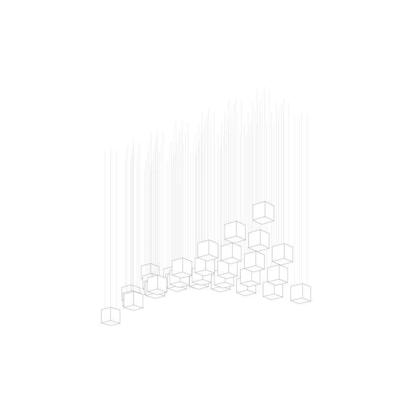 Crystal Pixels Customizable Chandelier