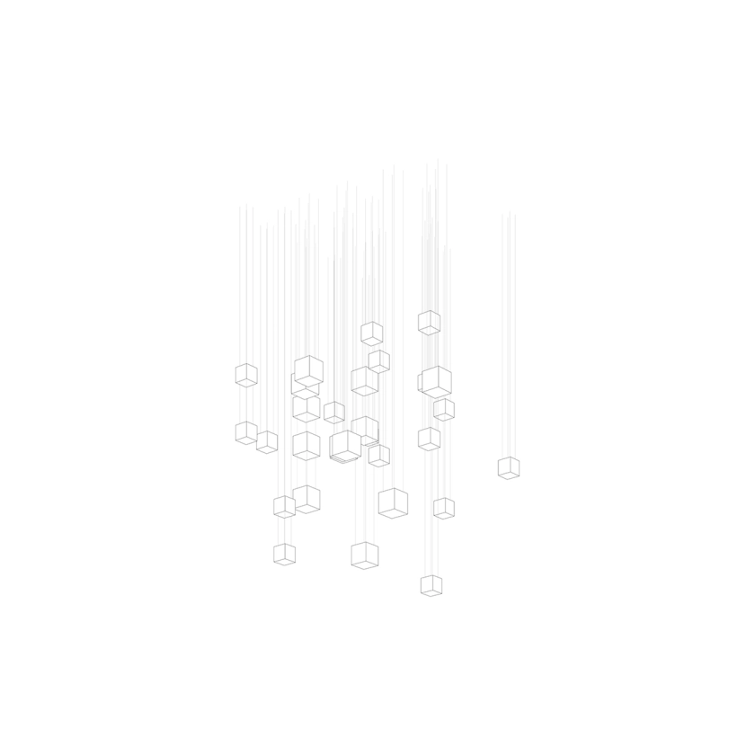Crystal Pixels Customizable Chandelier