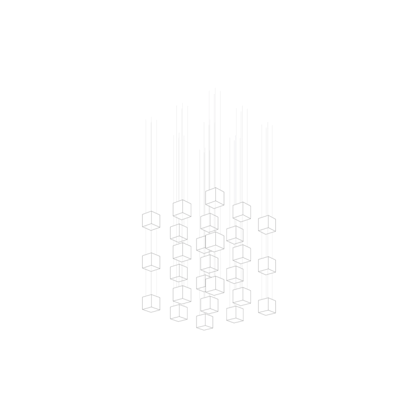 Crystal Pixels Customizable Chandelier