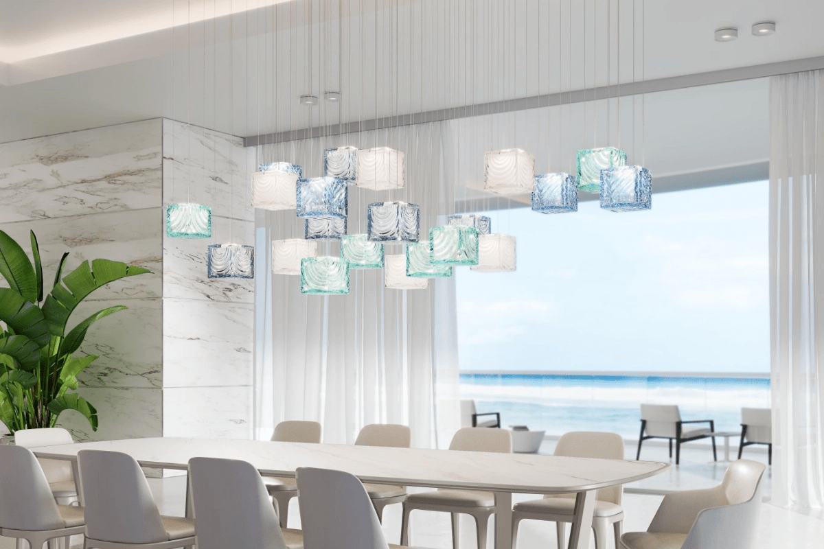 Crystal Pixels Customizable Chandelier