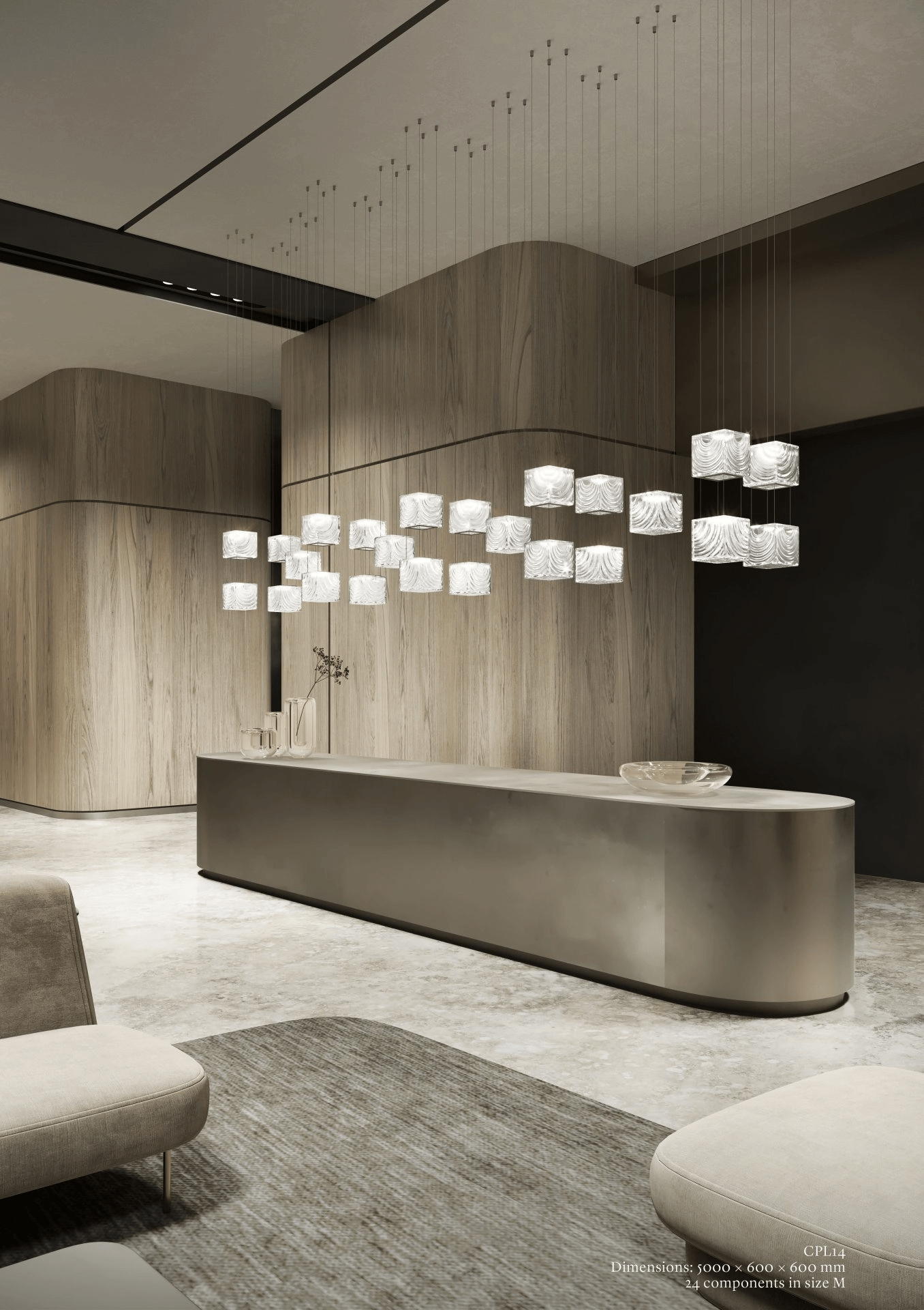 Crystal Pixels Customizable Chandelier