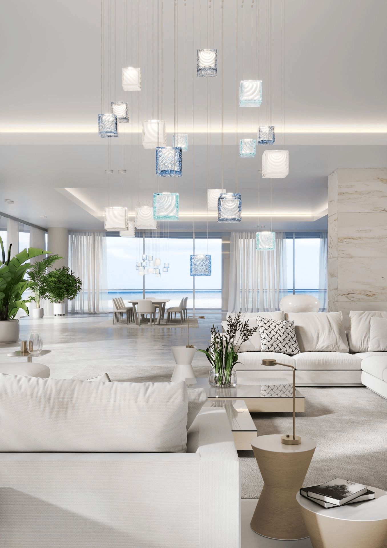Crystal Pixels Customizable Chandelier