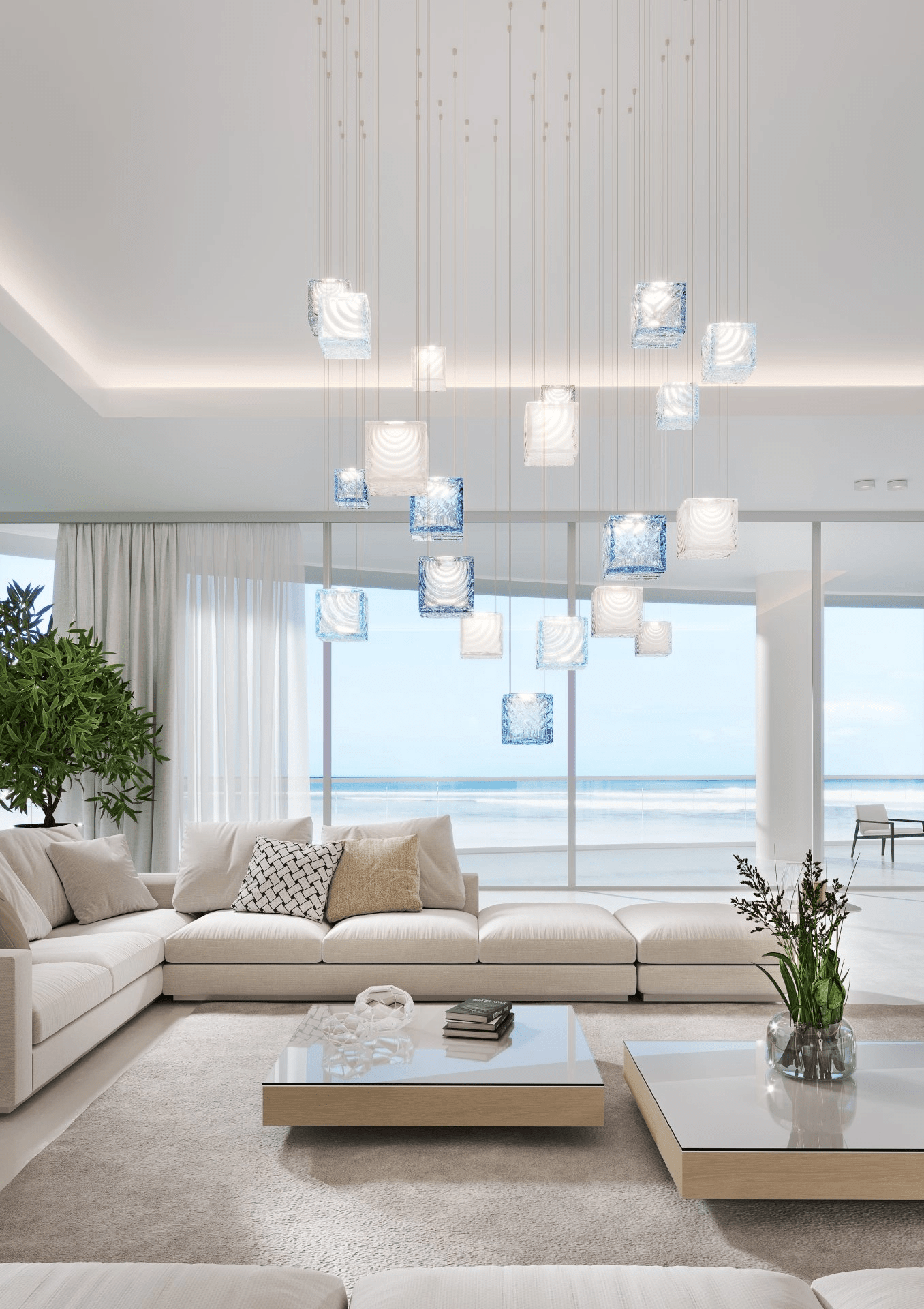 Crystal Pixels Customizable Chandelier