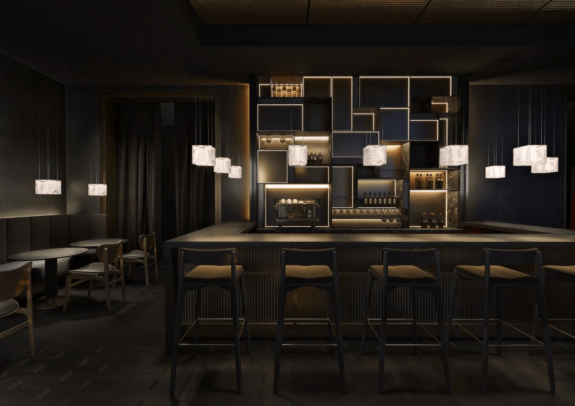 Crystal Pixels Customizable Chandelier