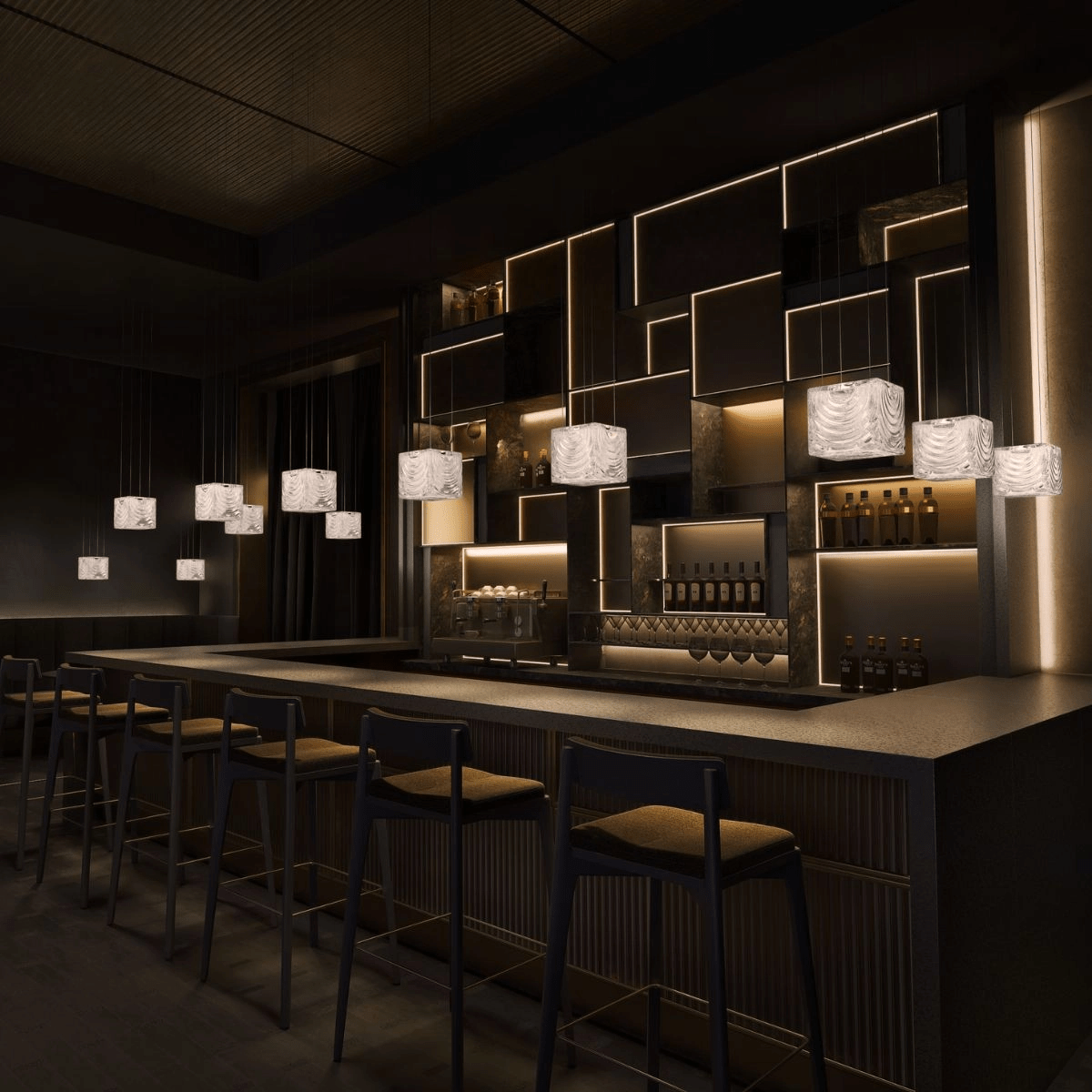 Crystal Pixels Customizable Chandelier