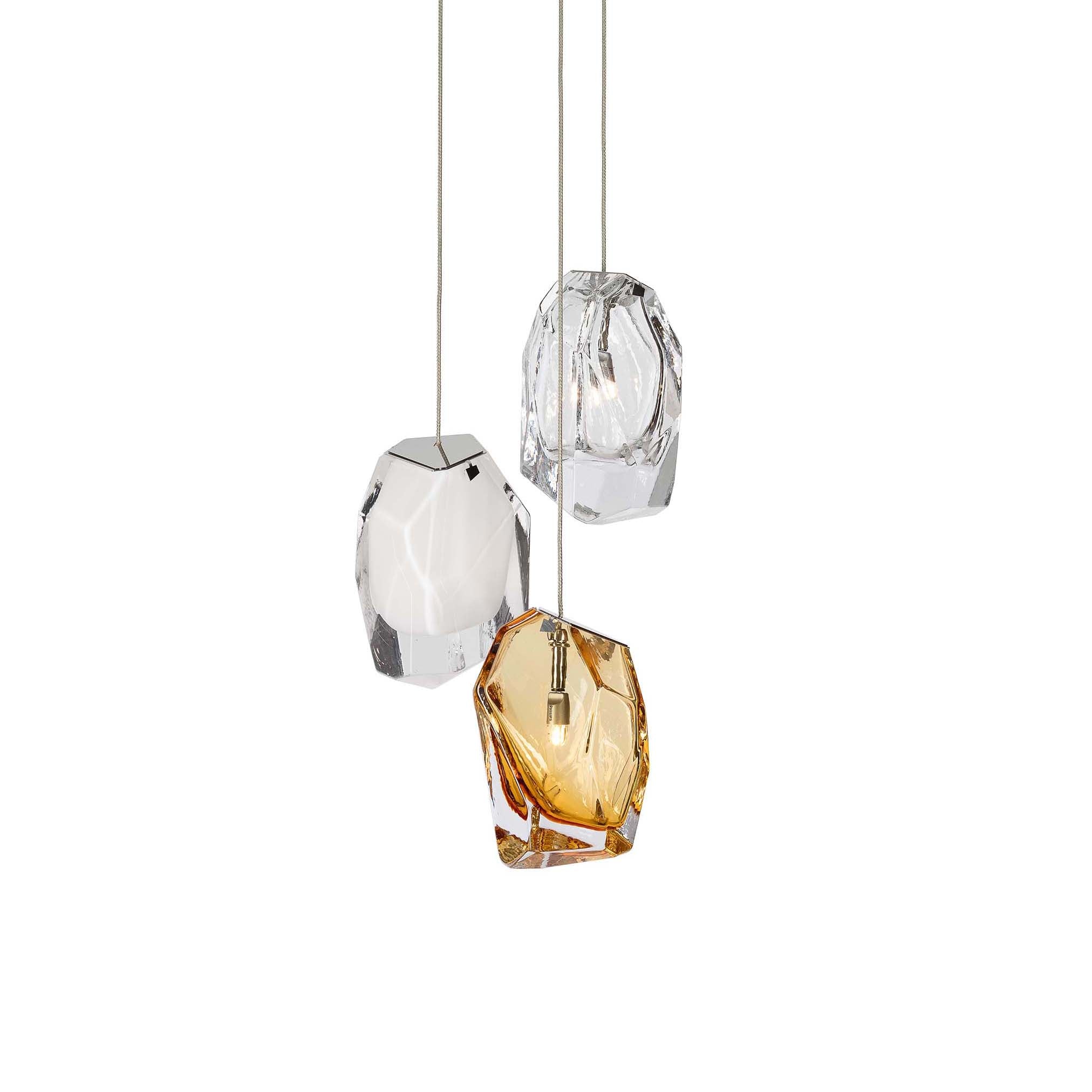 Crystal Rock Cluster Chandelier