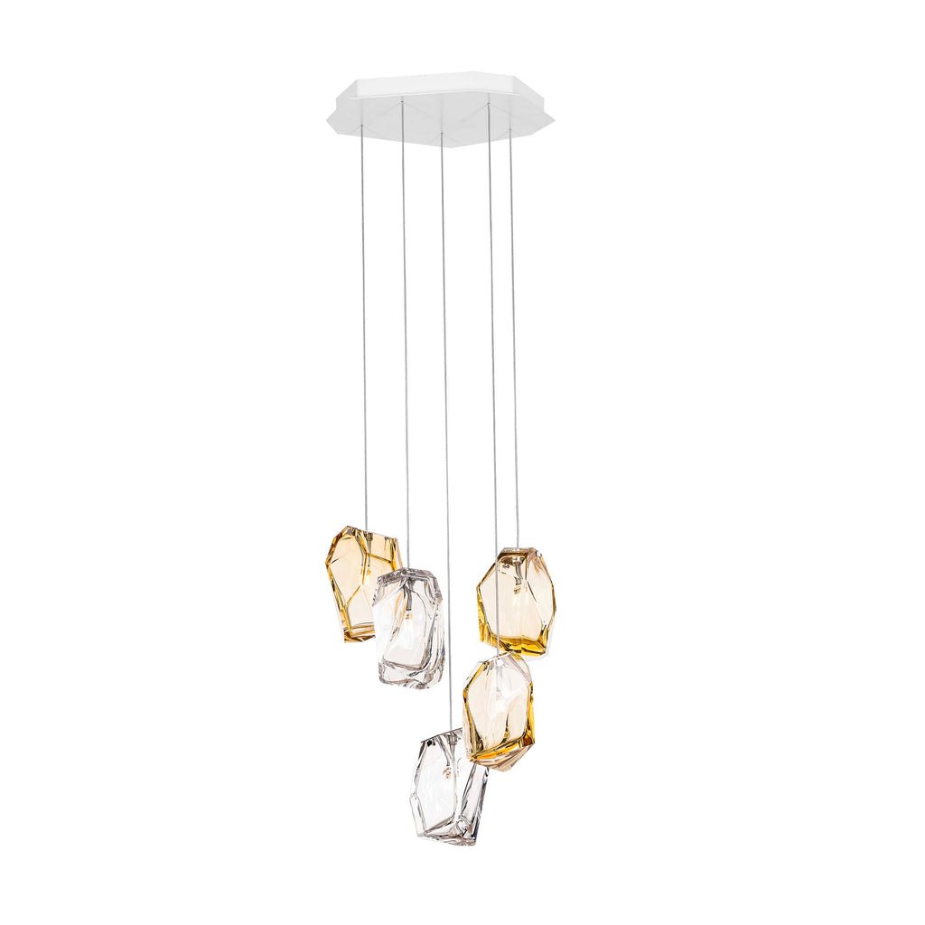 Crystal Rock Cluster Chandelier