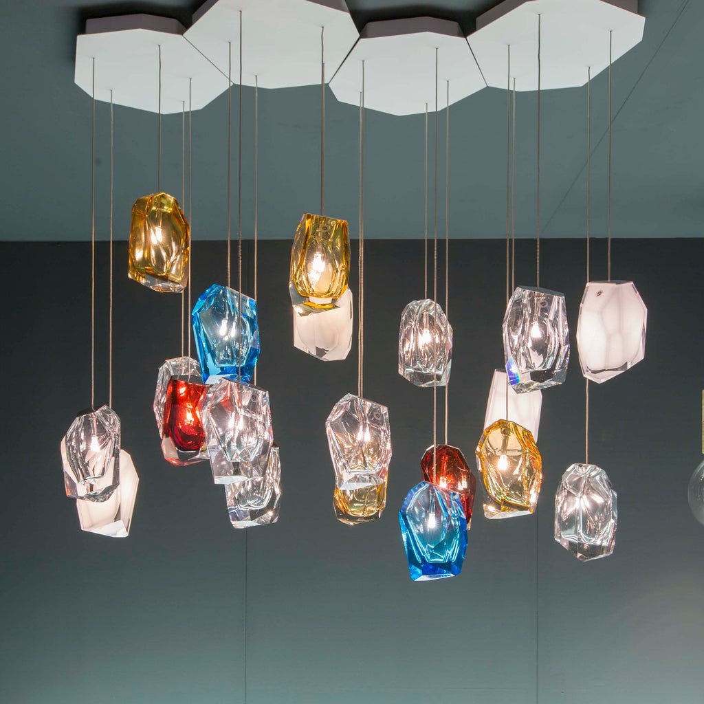 Crystal Rock Cluster Chandelier