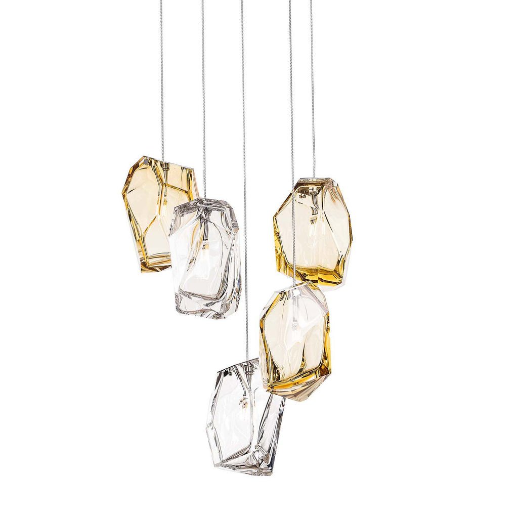 Crystal Rock Cluster Chandelier