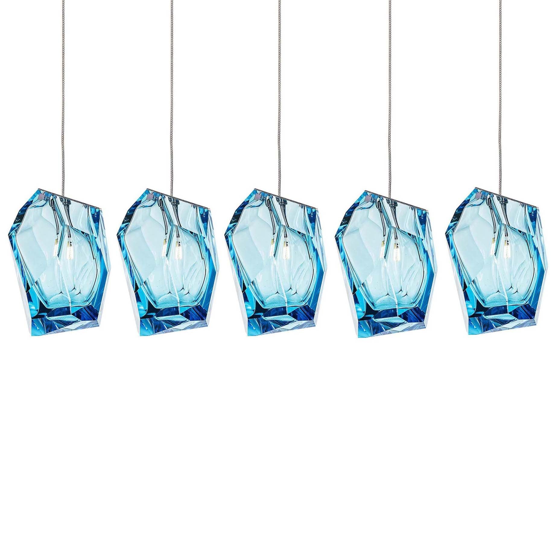 Crystal Rock Cluster Chandelier
