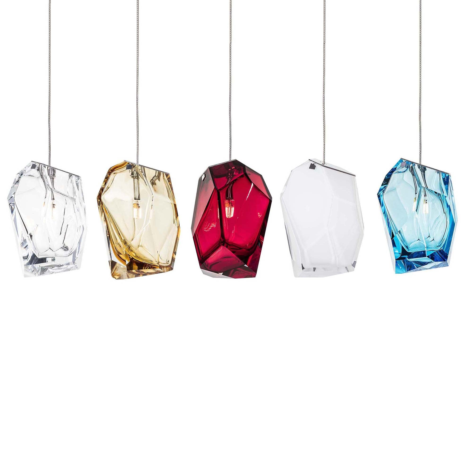 Crystal Rock Cluster Chandelier